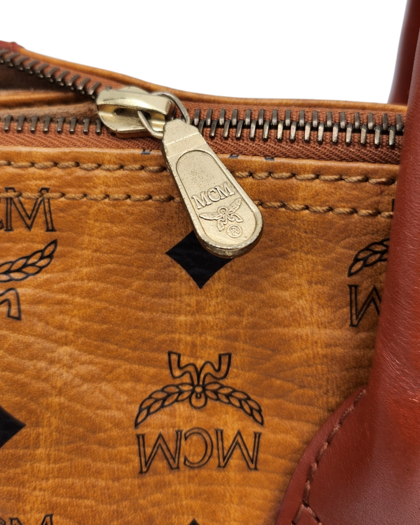 MCM Vicetos Logogram Hand Bag