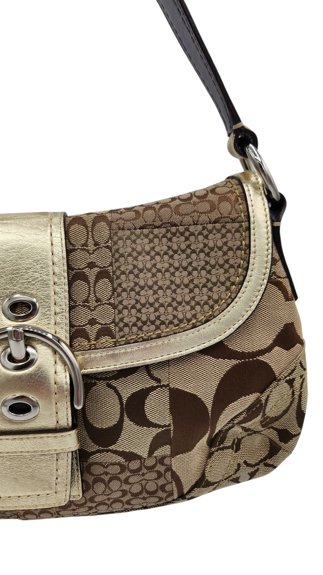 Coach Signature Patchwork SoHo Flap Schultertasche 2008