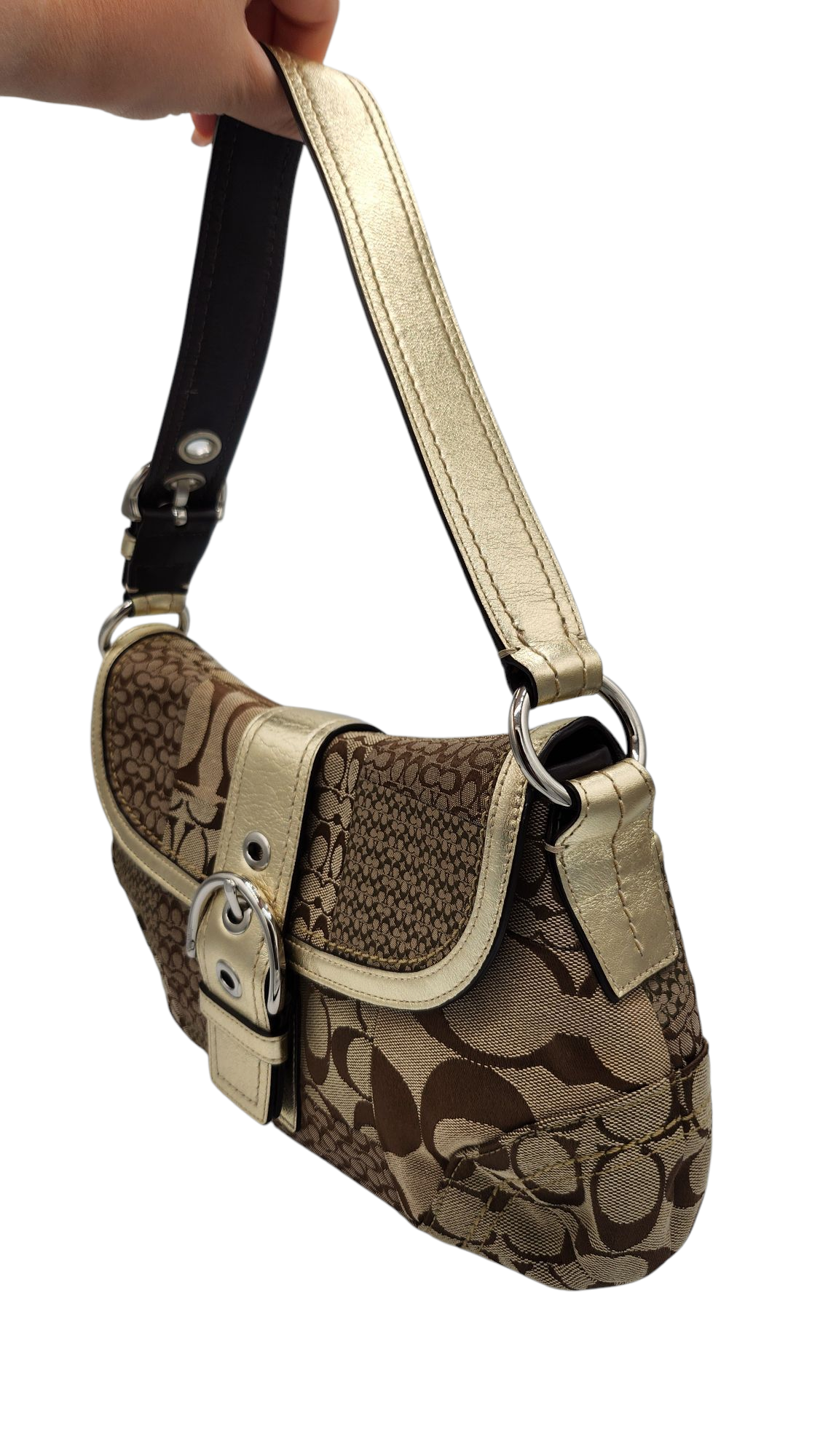 Coach Signature Patchwork SoHo Flap Schultertasche 2008