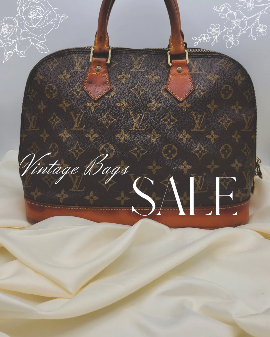 Louis Vuitton Tasche mit Sale Schild