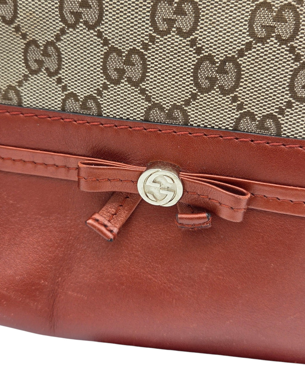 Gucci Mayfair Tote Bag GG Canvas Cognac Braun Leder
