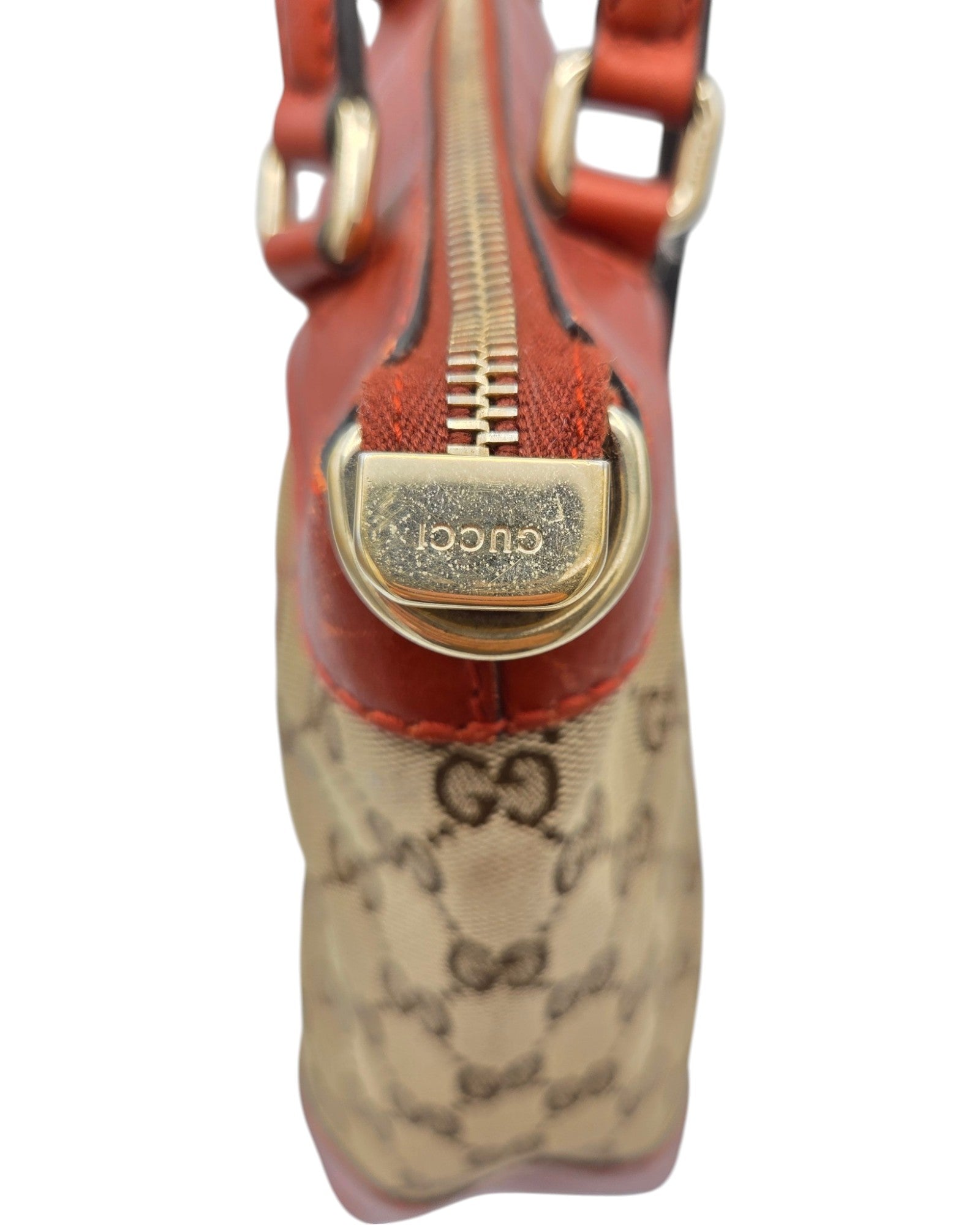 Gucci Mayfair Tote Bag GG Canvas Cognac Braun Leder
