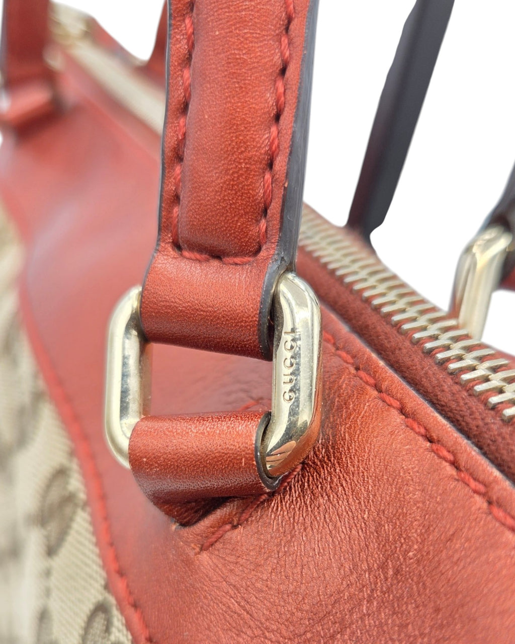 Gucci Mayfair Tote Bag GG Canvas Cognac Braun Leder