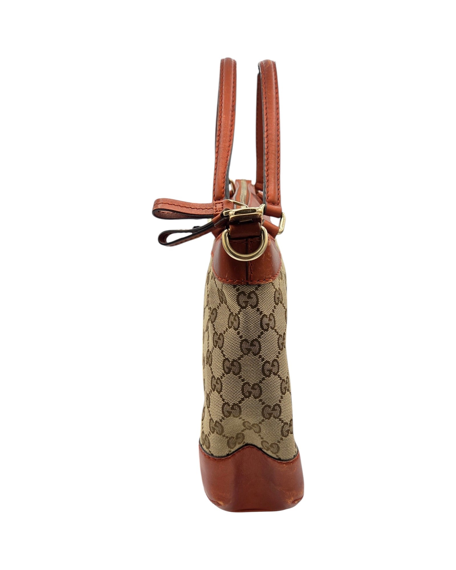 Gucci Mayfair Tote Bag GG Canvas Cognac Braun Leder