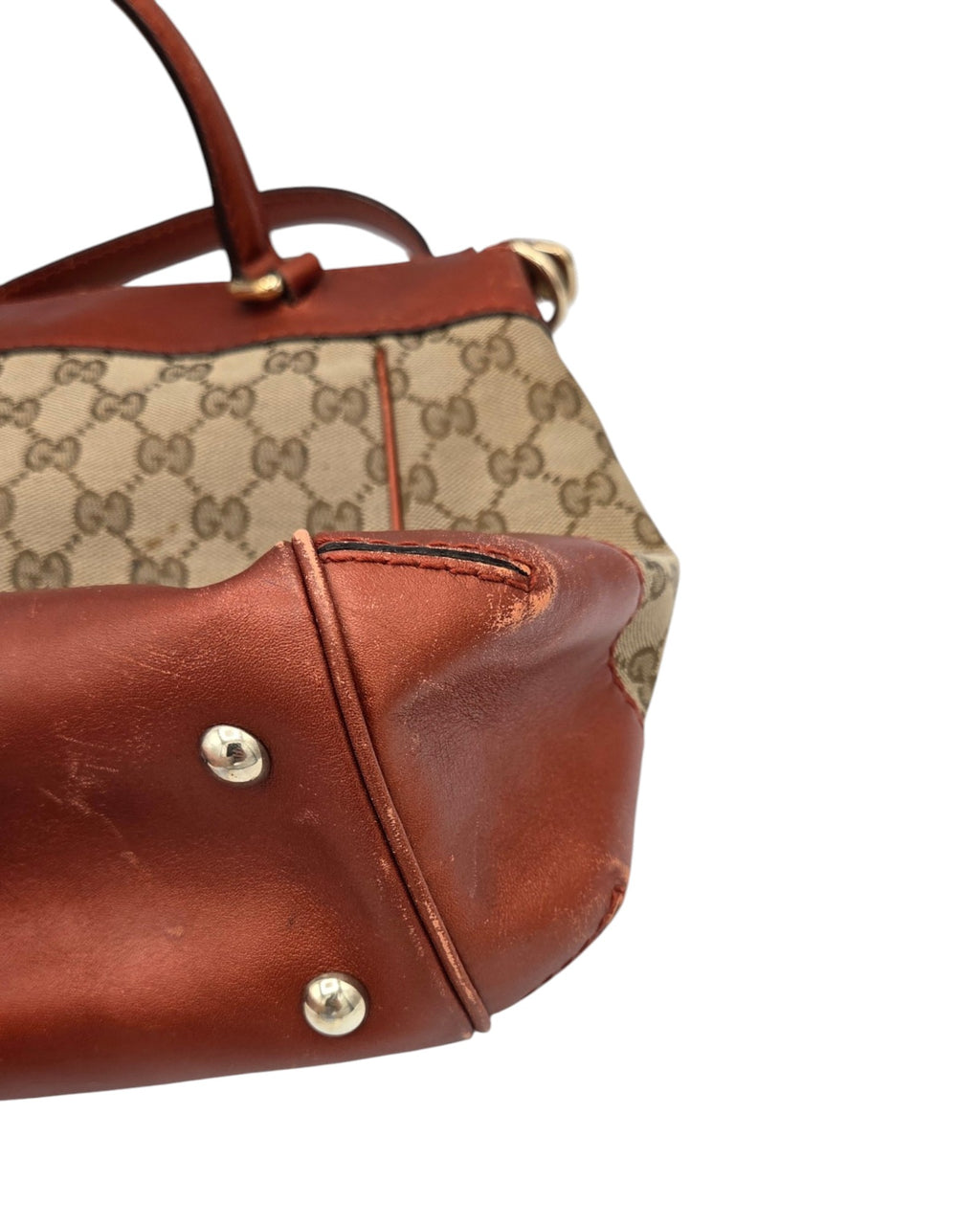 Gucci Mayfair Tote Bag GG Canvas Cognac Braun Leder