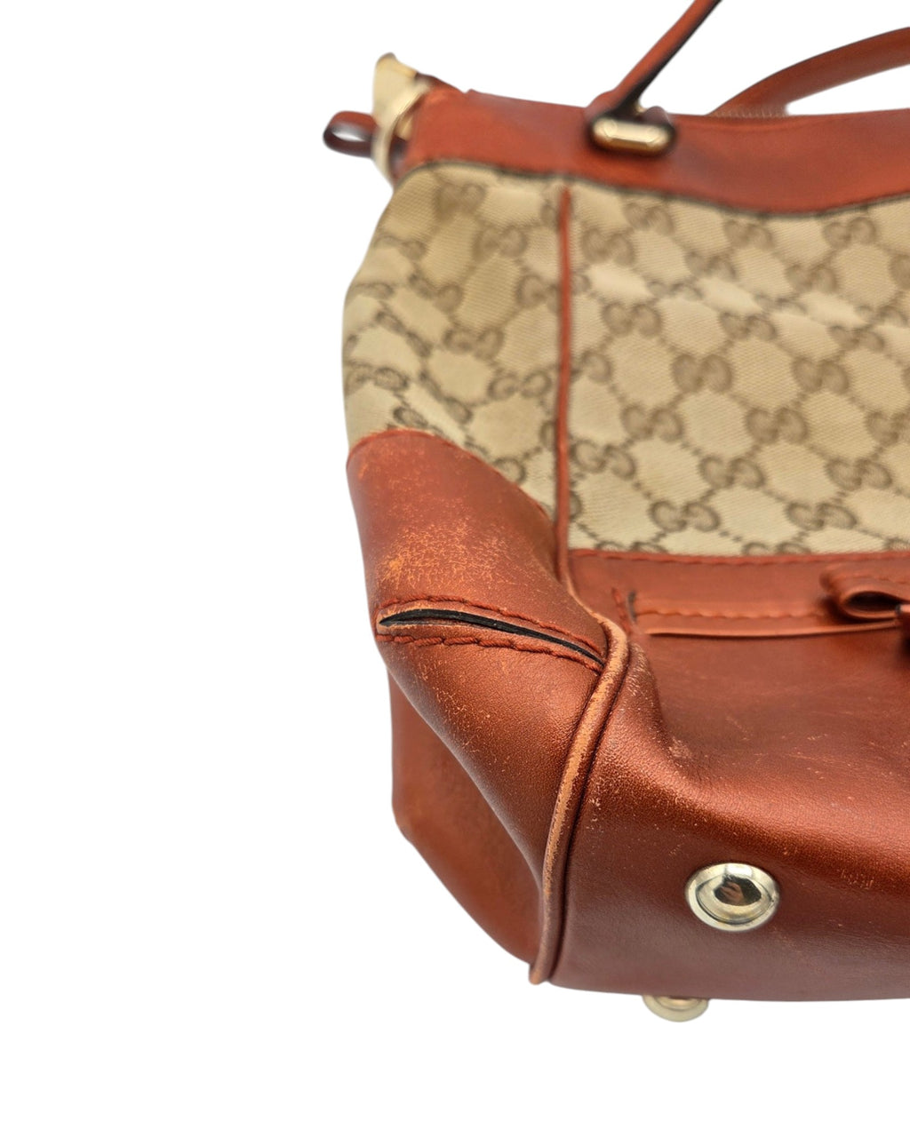 Gucci Mayfair Tote Bag GG Canvas Cognac Braun Leder