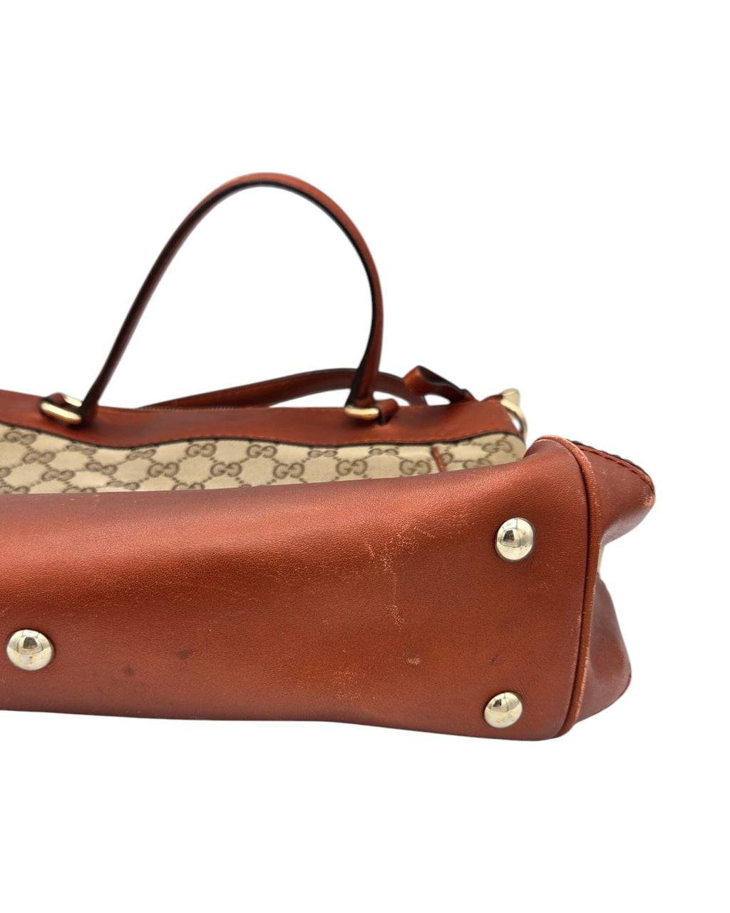 Gucci Mayfair Tote Bag GG Canvas Cognac Braun Leder