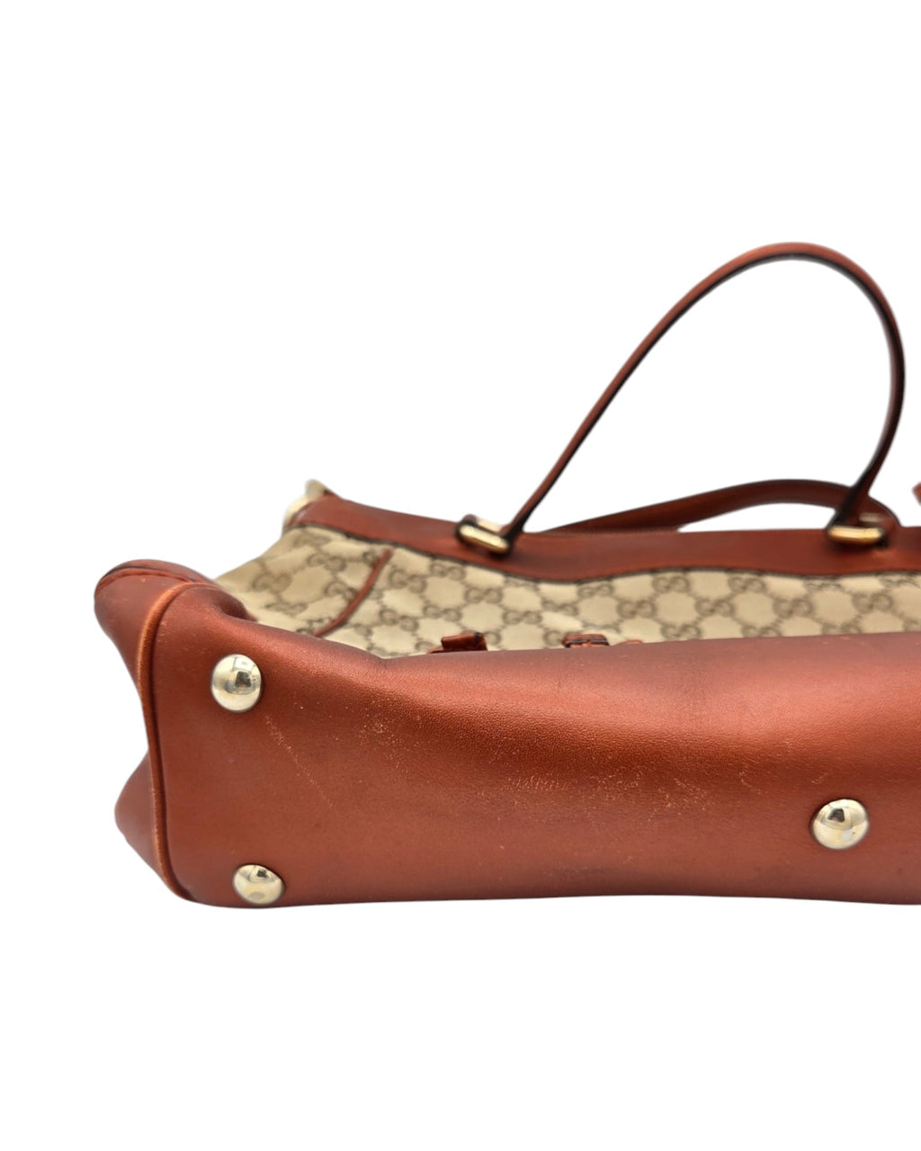 Gucci Mayfair Tote Bag GG Canvas Cognac Braun Leder
