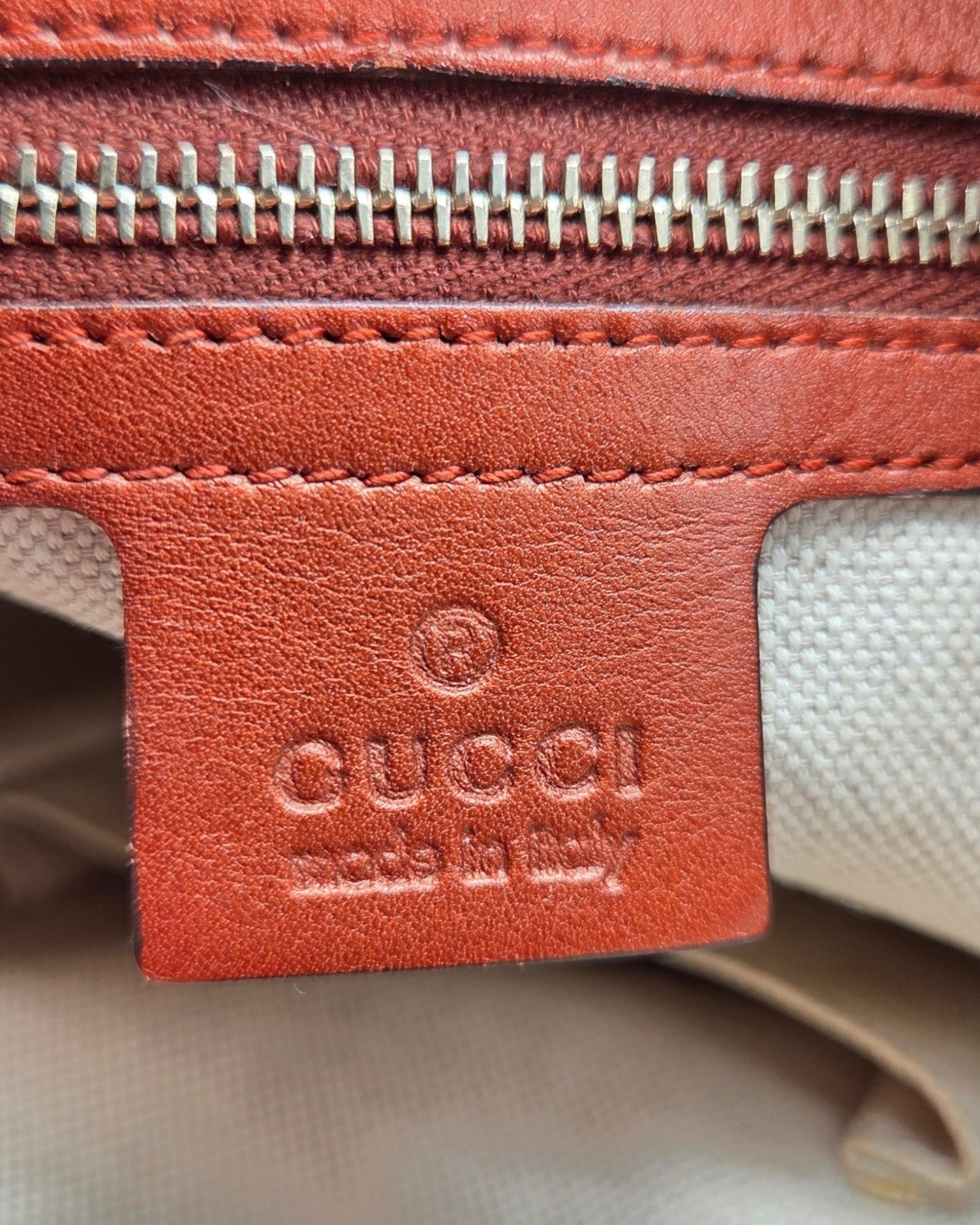 Gucci Mayfair Tote Bag GG Canvas Cognac Braun Leder