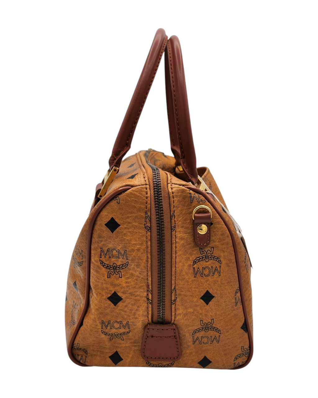 MCM Vicetos Logogram Boston Bag