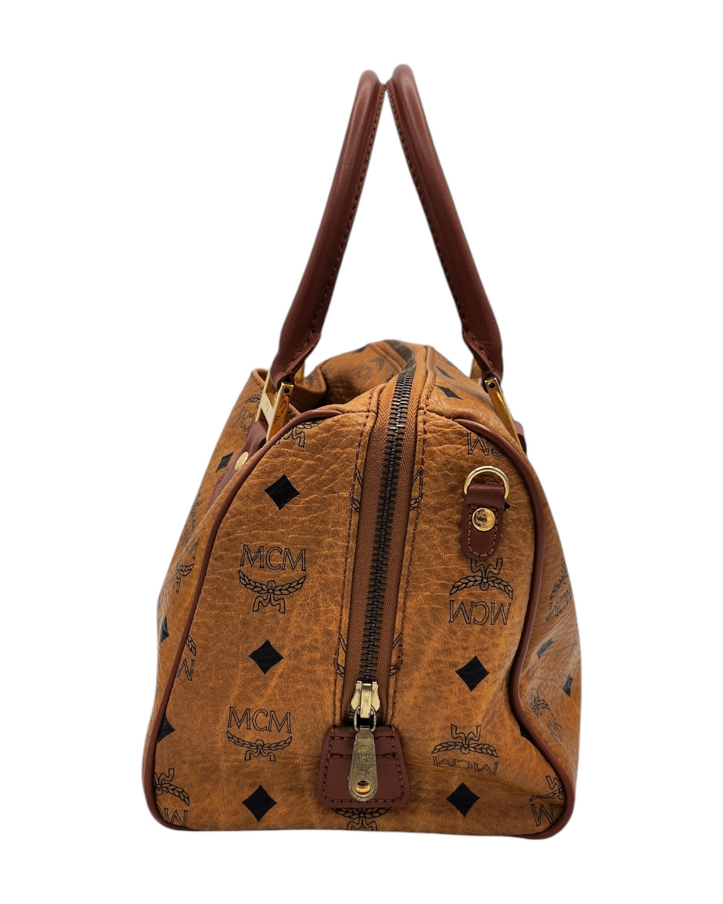 MCM Vicetos Logogram Boston Bag