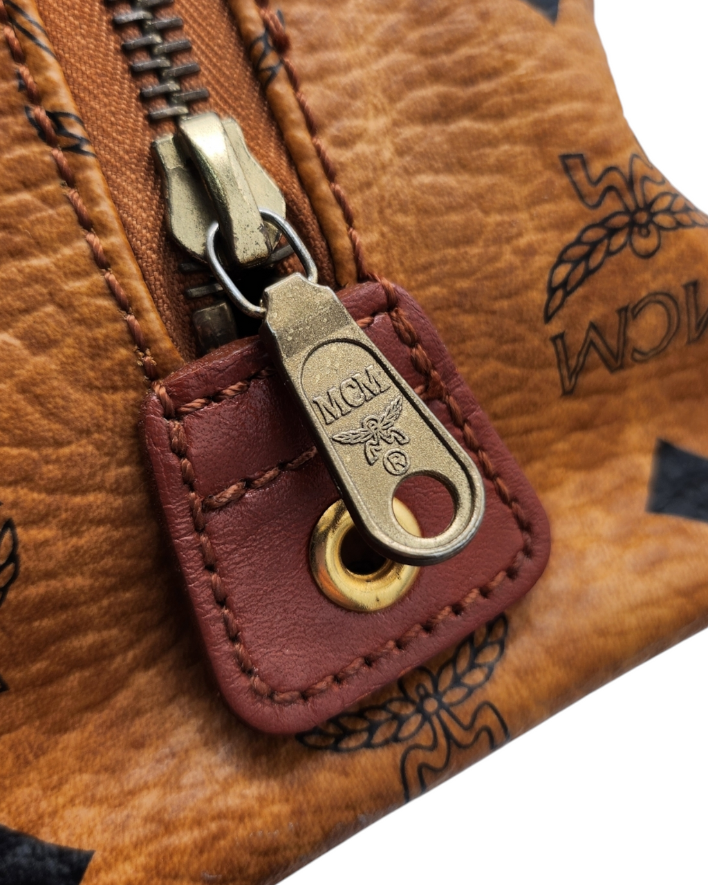 MCM Vicetos Logogram Boston Bag