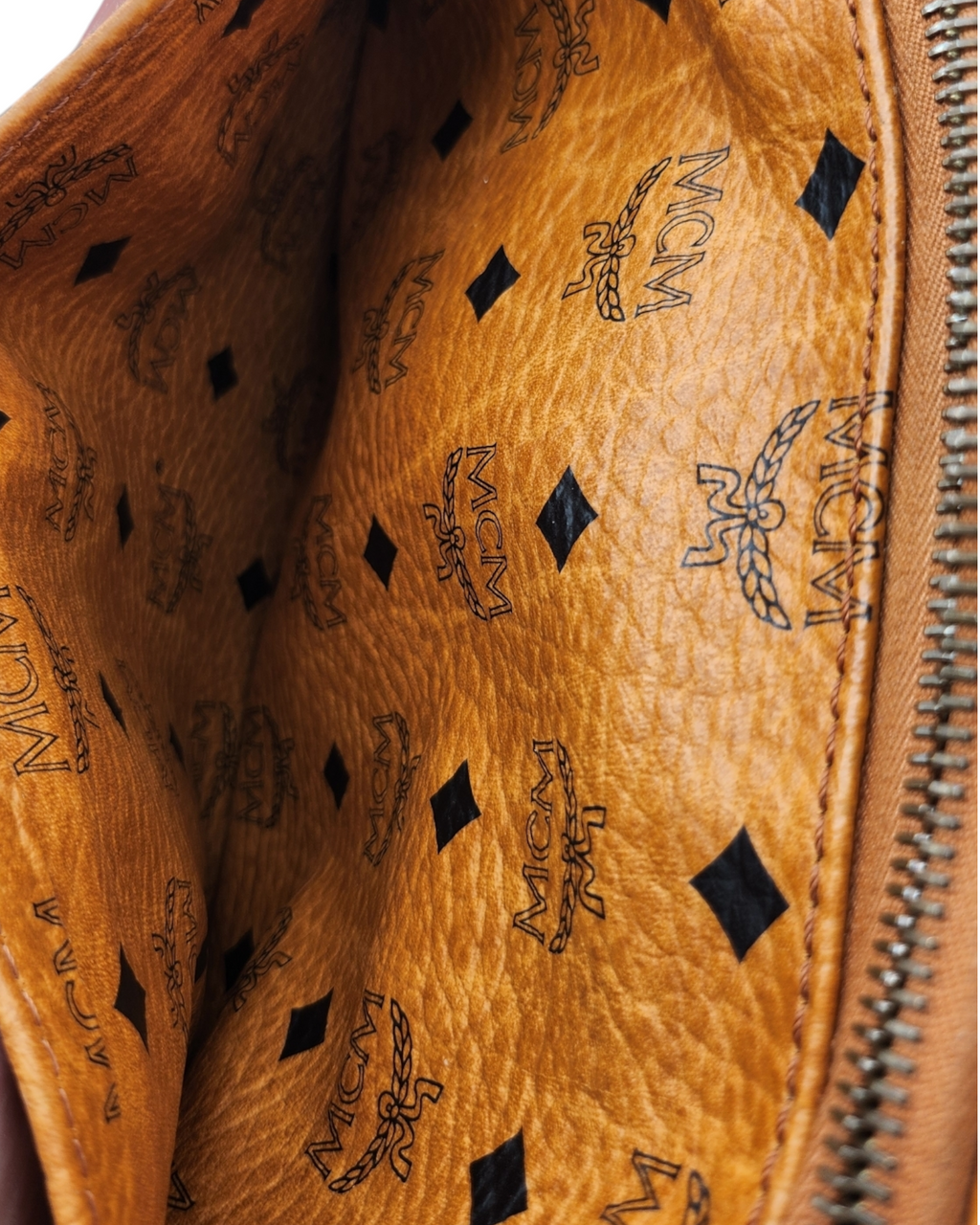 MCM Vicetos Logogram Boston Bag