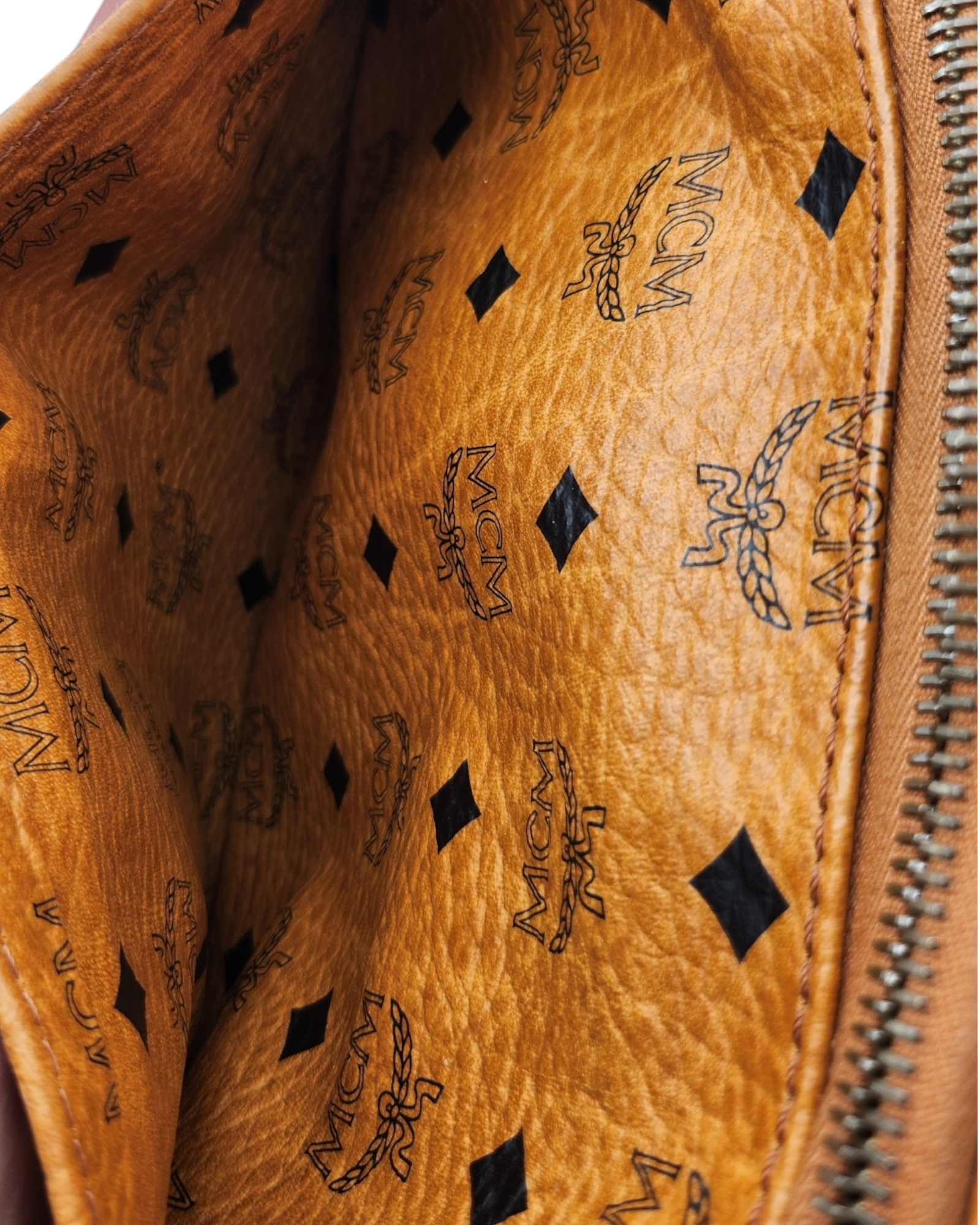 MCM Vicetos Logogram Boston Bag