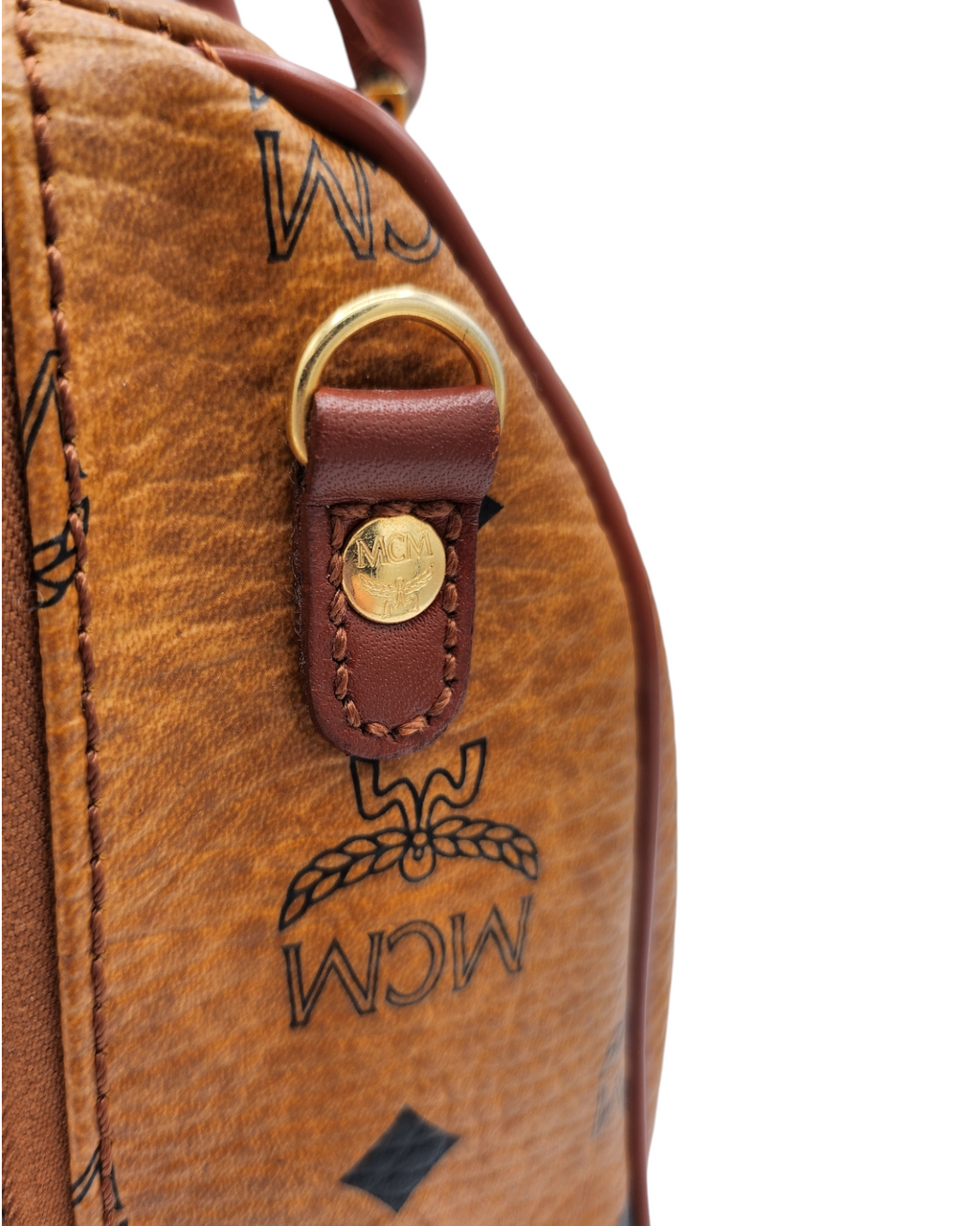 MCM Vicetos Logogram Boston Bag