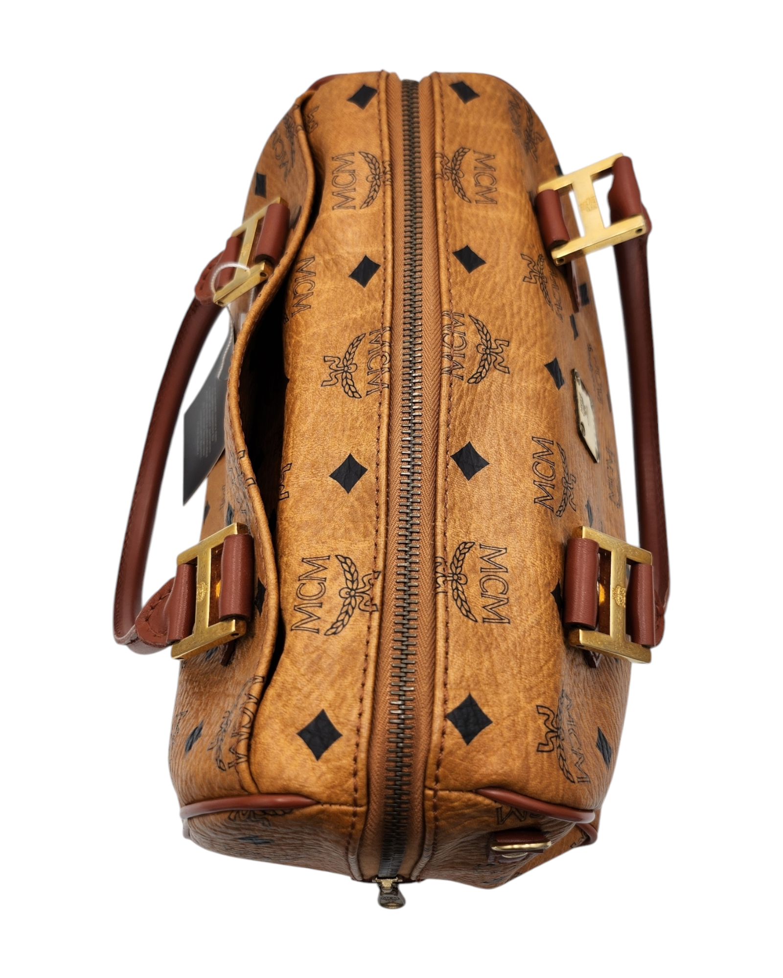 MCM Vicetos Logogram Boston Bag