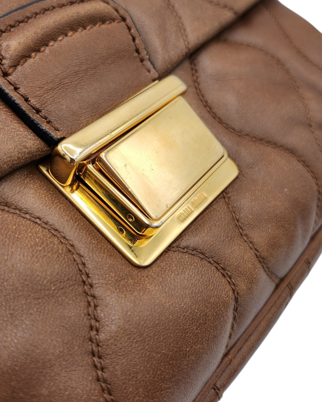 Miu Miu Quilted Chain Shoulder Bag