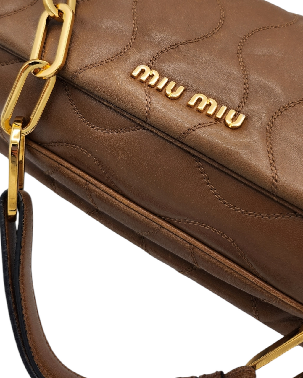 Miu Miu Quilted Chain Shoulder Bag