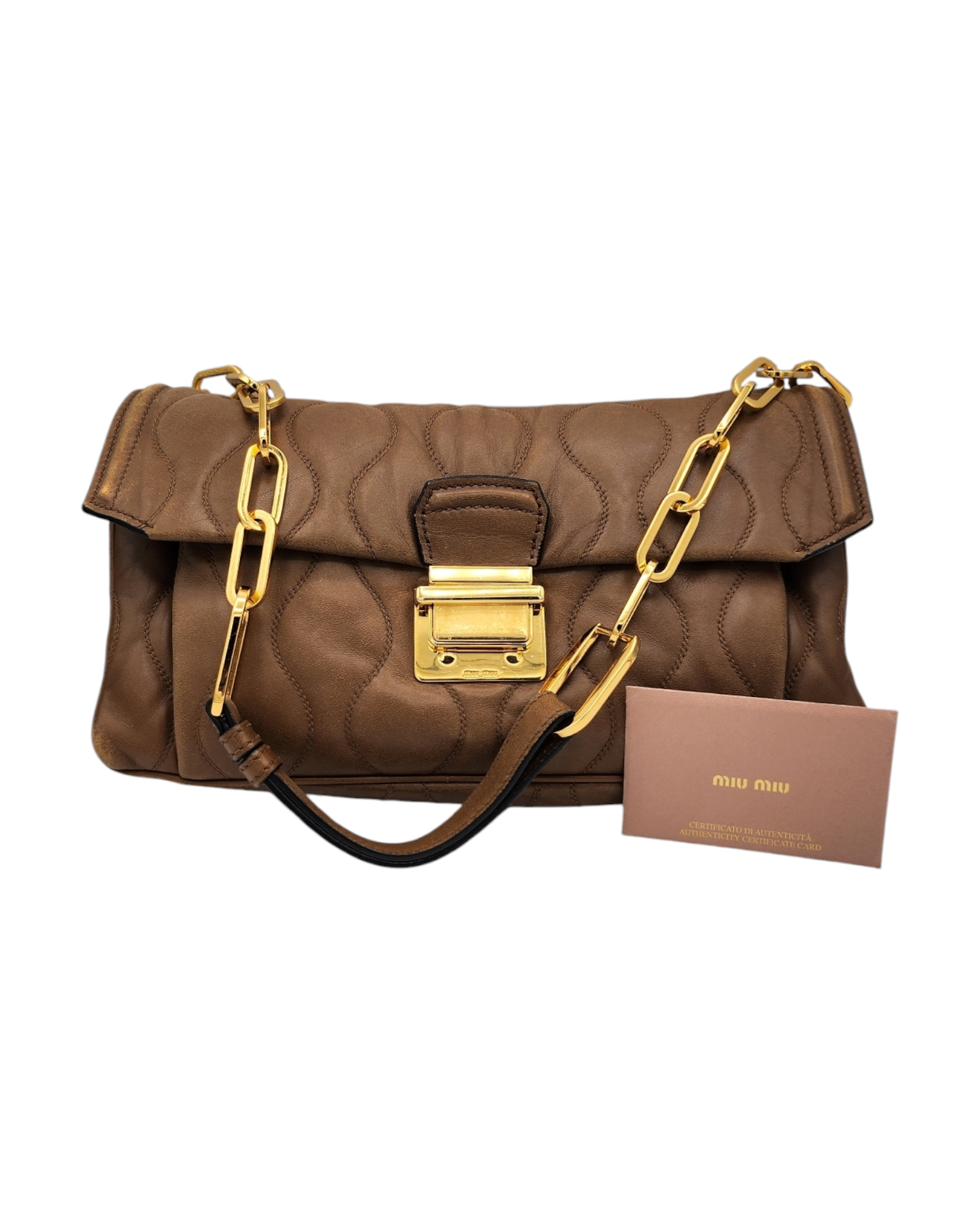 Miu Miu Quilted Chain Shoulder Bag