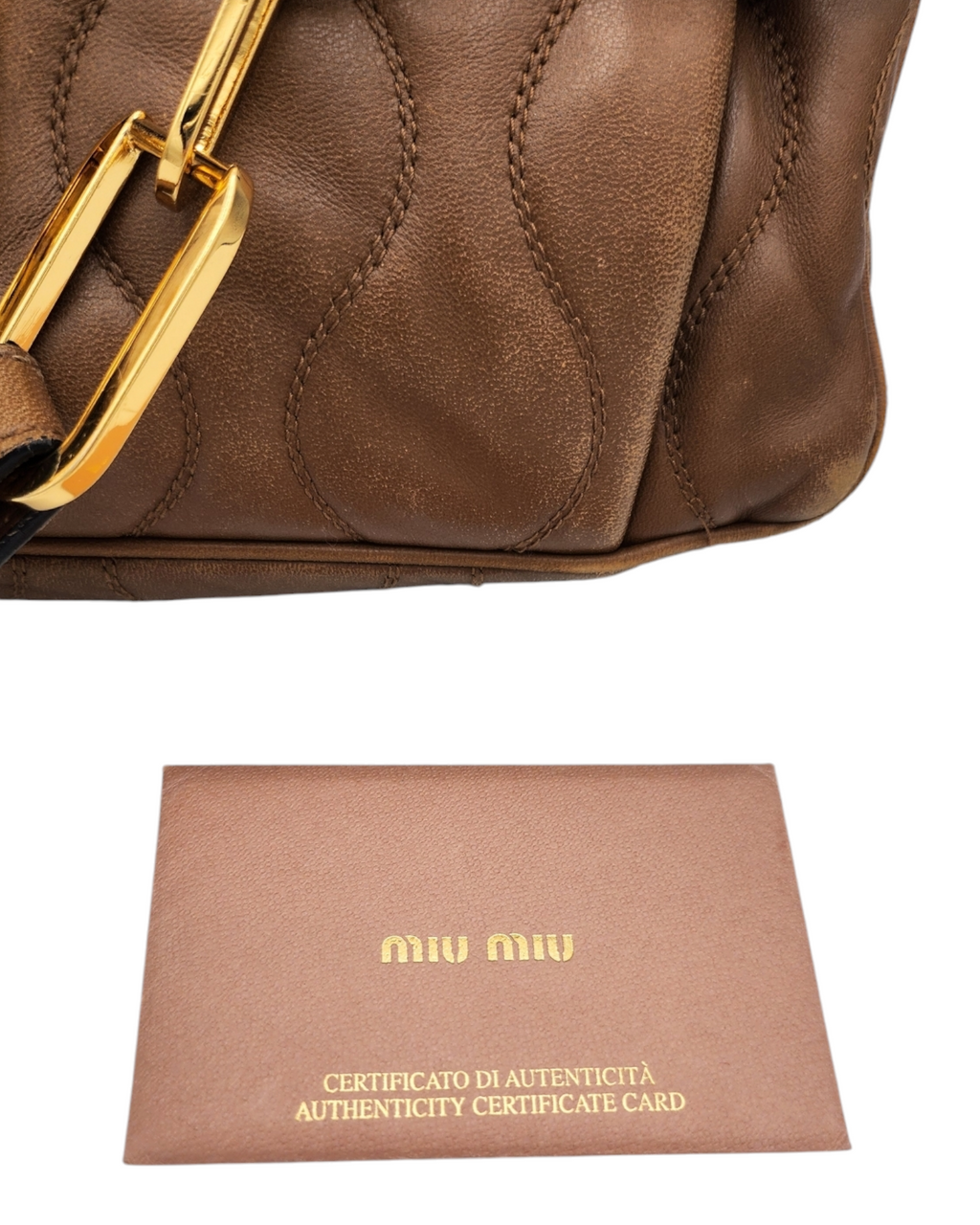 Miu Miu Quilted Chain Shoulder Bag