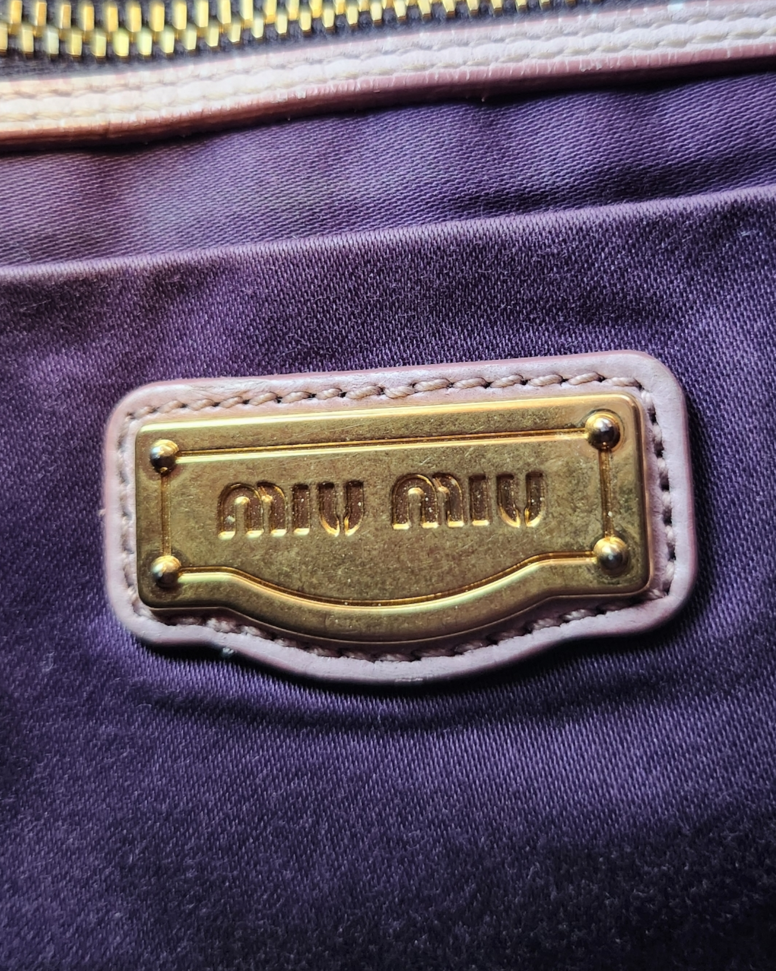 Miu Miu Matelasse Shoulder Bag