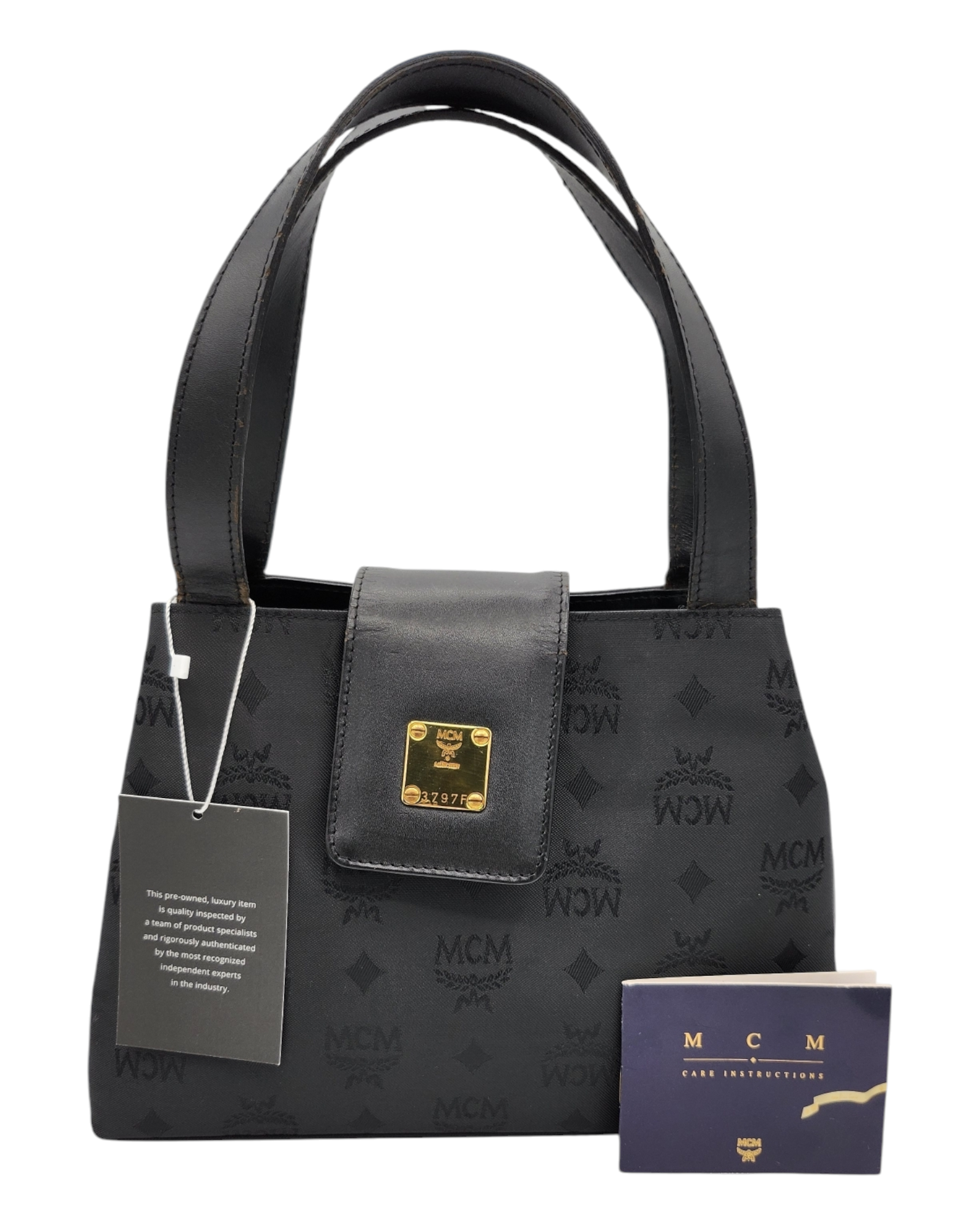 MCM Vicetos Logogram Hand Bag