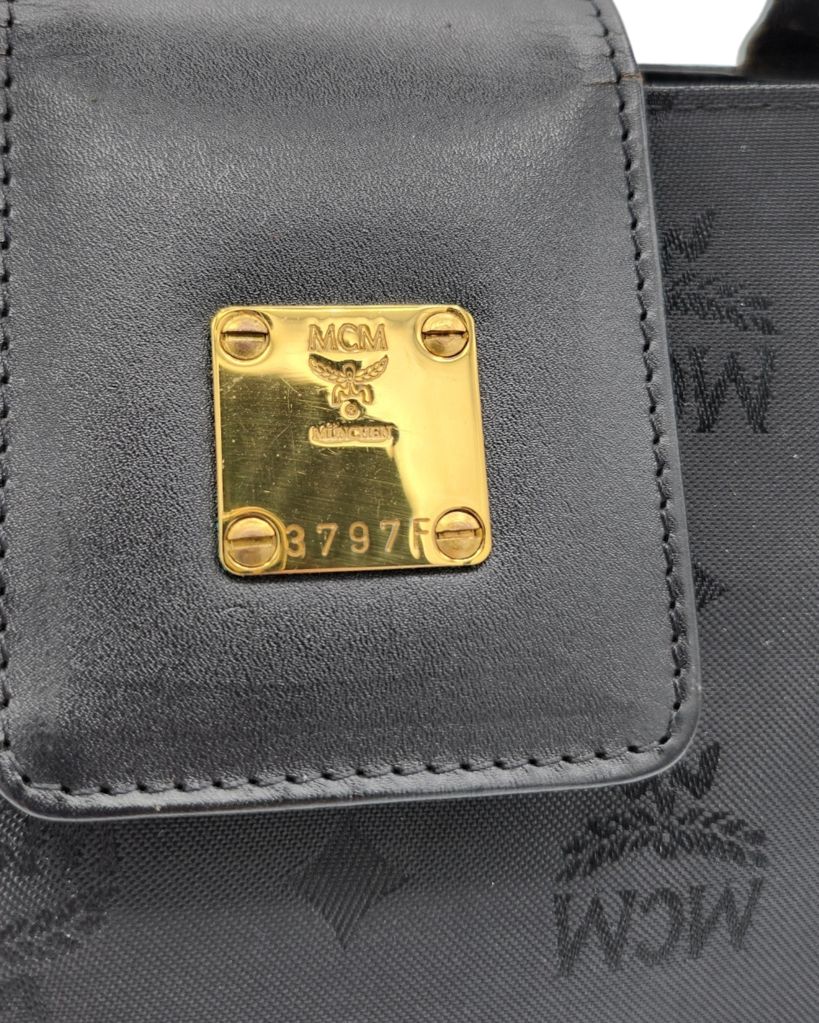 MCM Vicetos Logogram Hand Bag