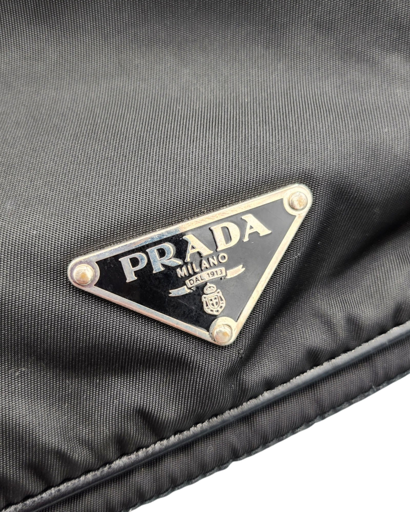 Prada Nylon Hobo Shoulder Bag