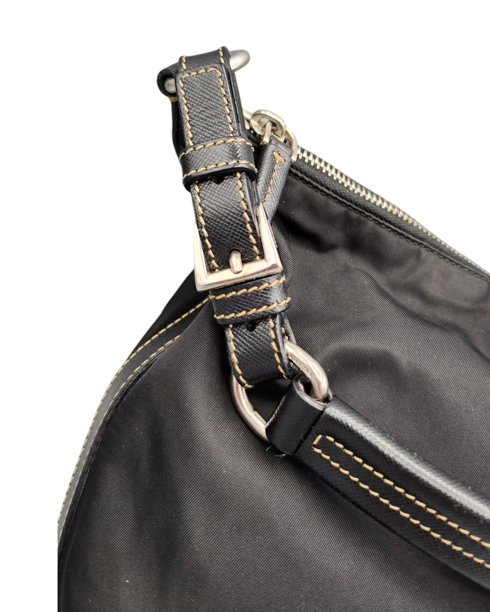 Prada Nylon Hobo Shoulder Bag