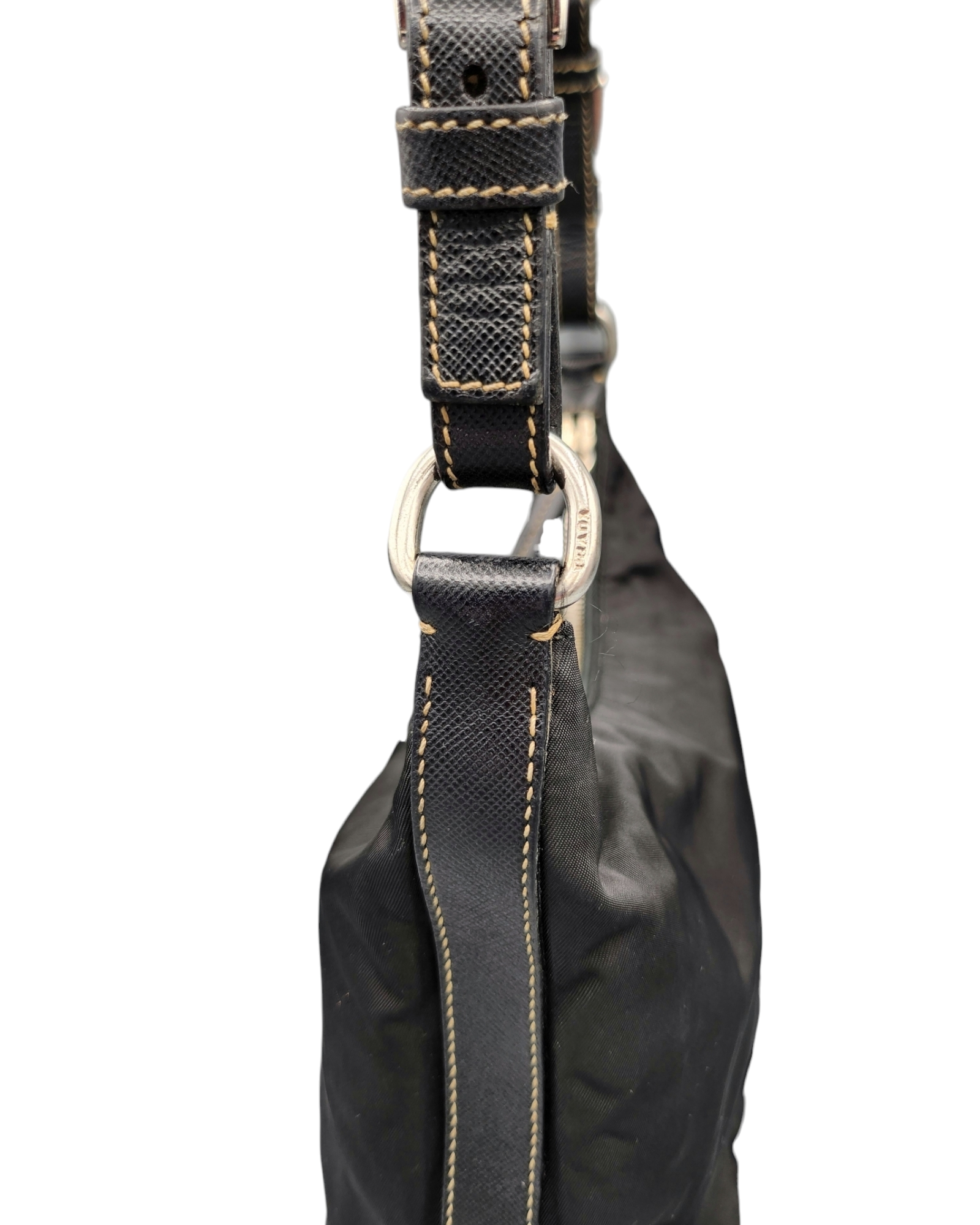 Prada Nylon Hobo Shoulder Bag