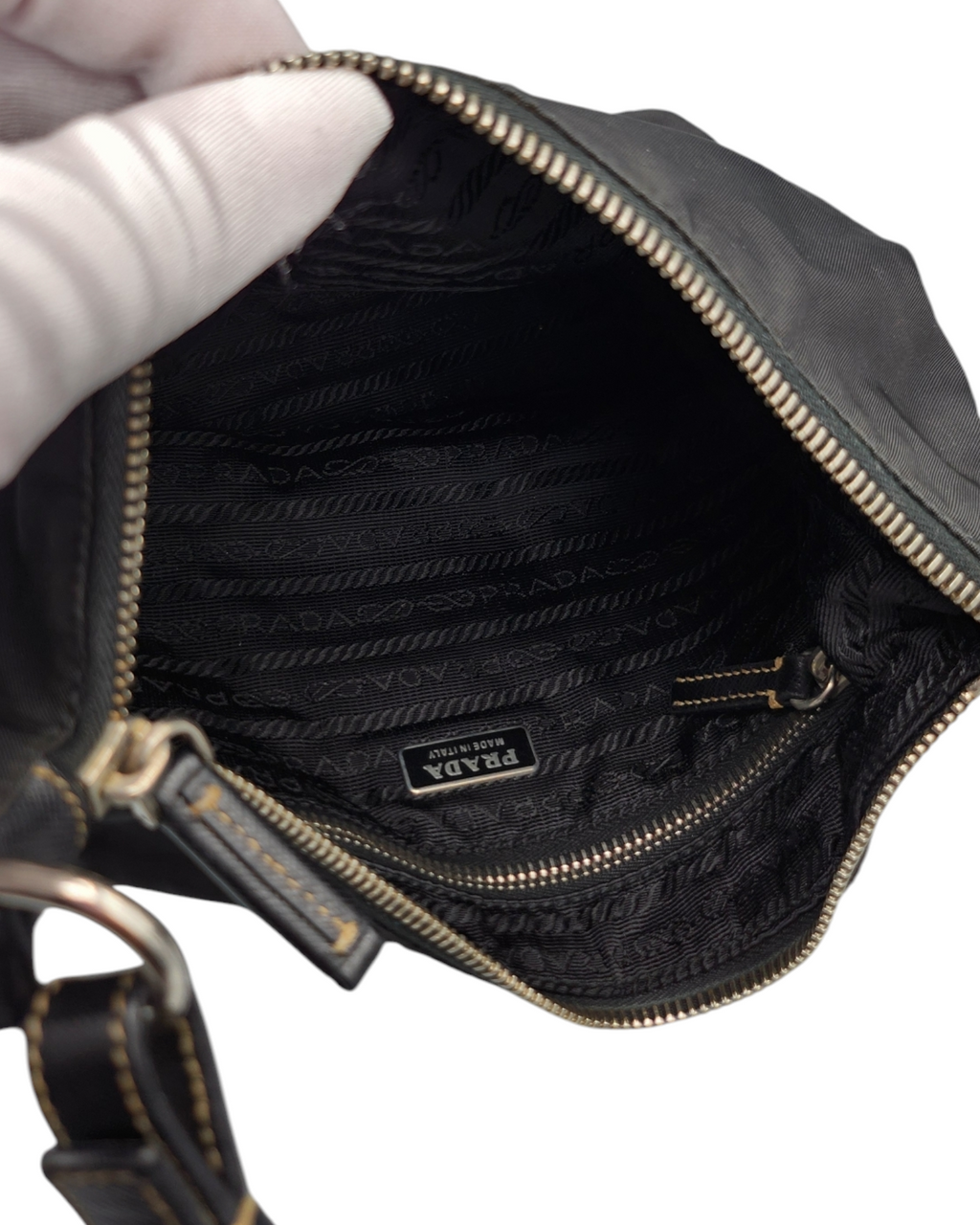 Prada Nylon Hobo Shoulder Bag
