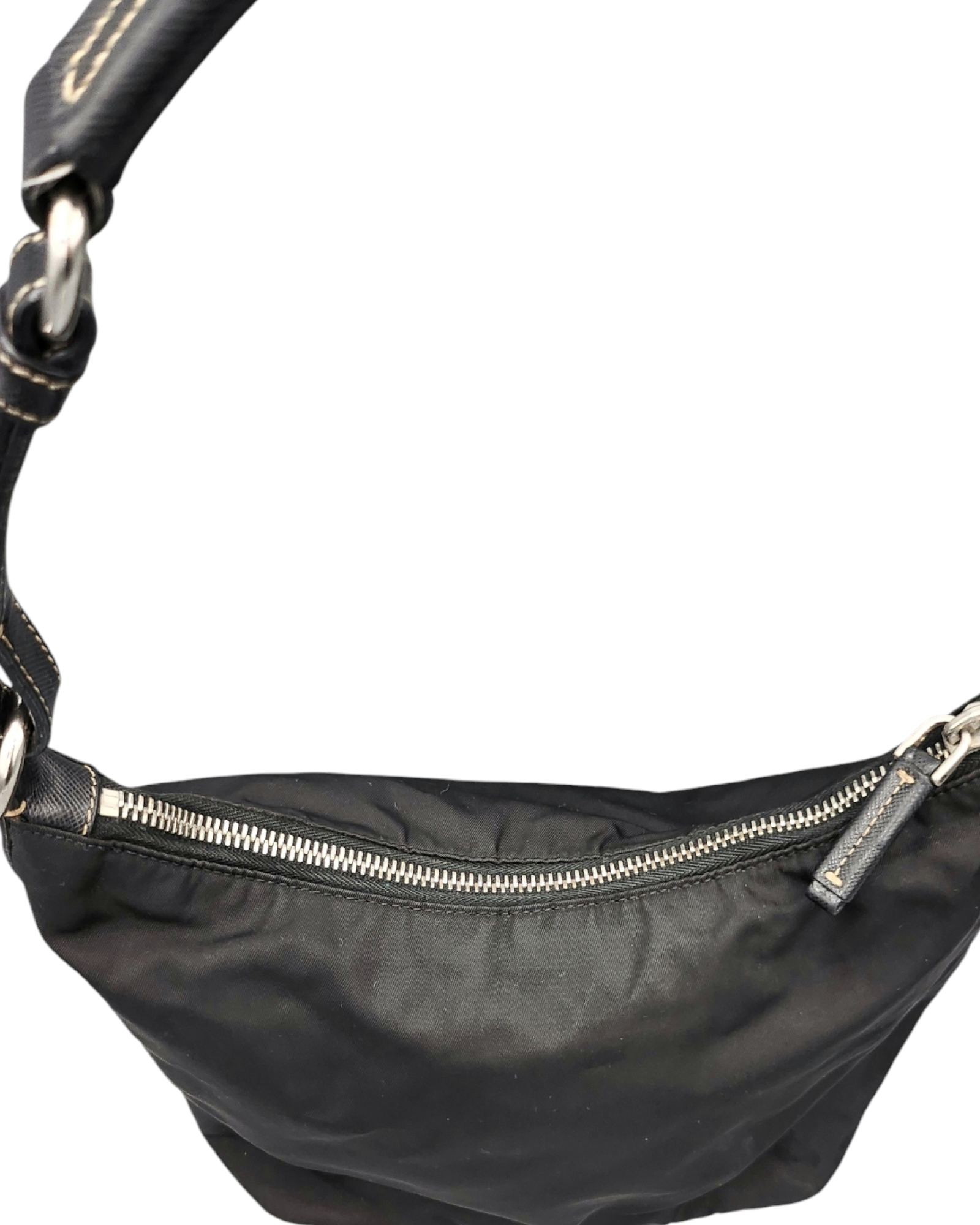 Prada Nylon Hobo Shoulder Bag