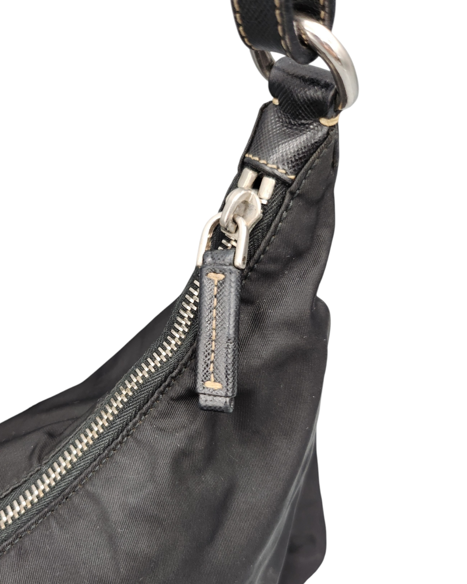 Prada Nylon Hobo Shoulder Bag