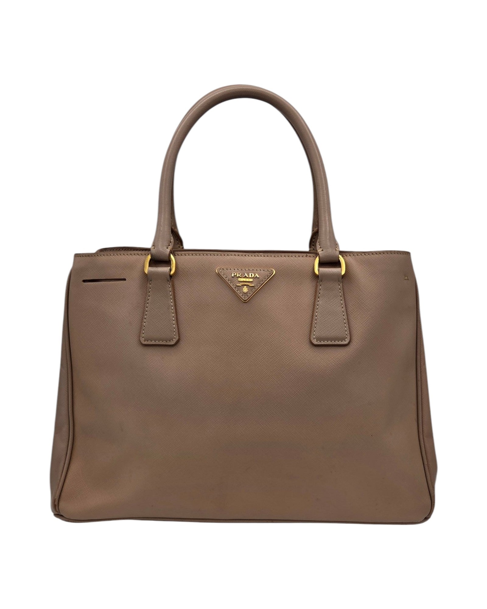 Vintage Prada Galleria aus Saffiano l
Leder in der Farbe nude