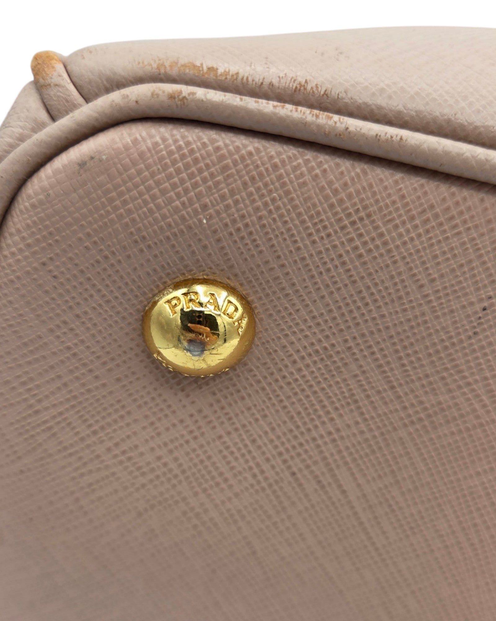 Prada Galleria Nude Saffiano Leder Groß