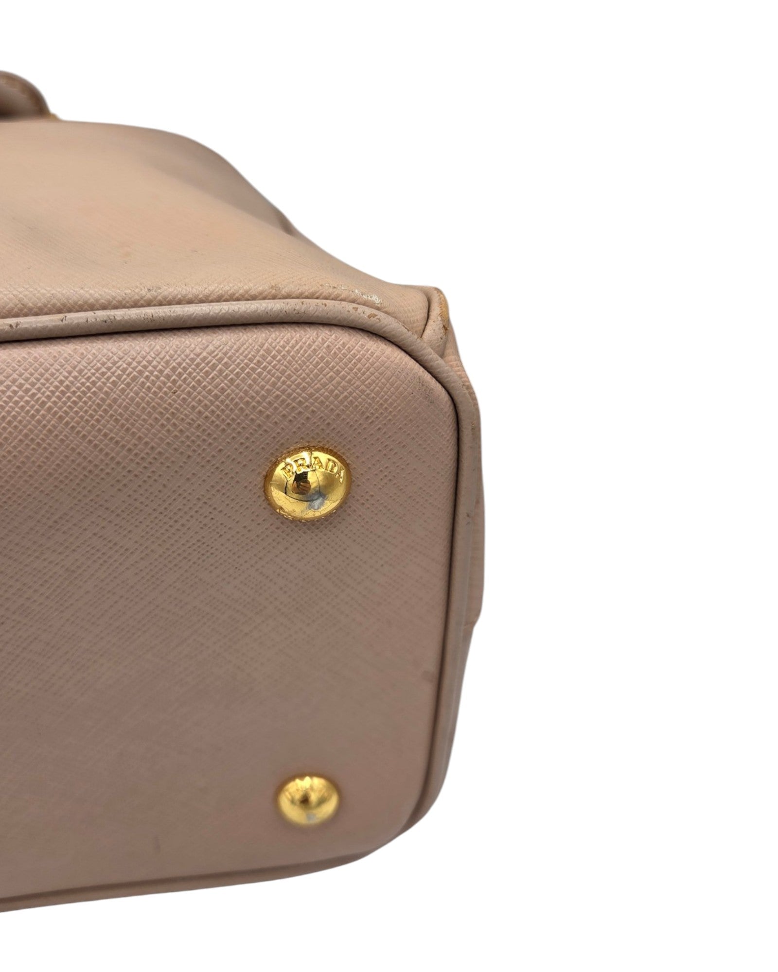 Prada Galleria Nude Saffiano Leder Groß