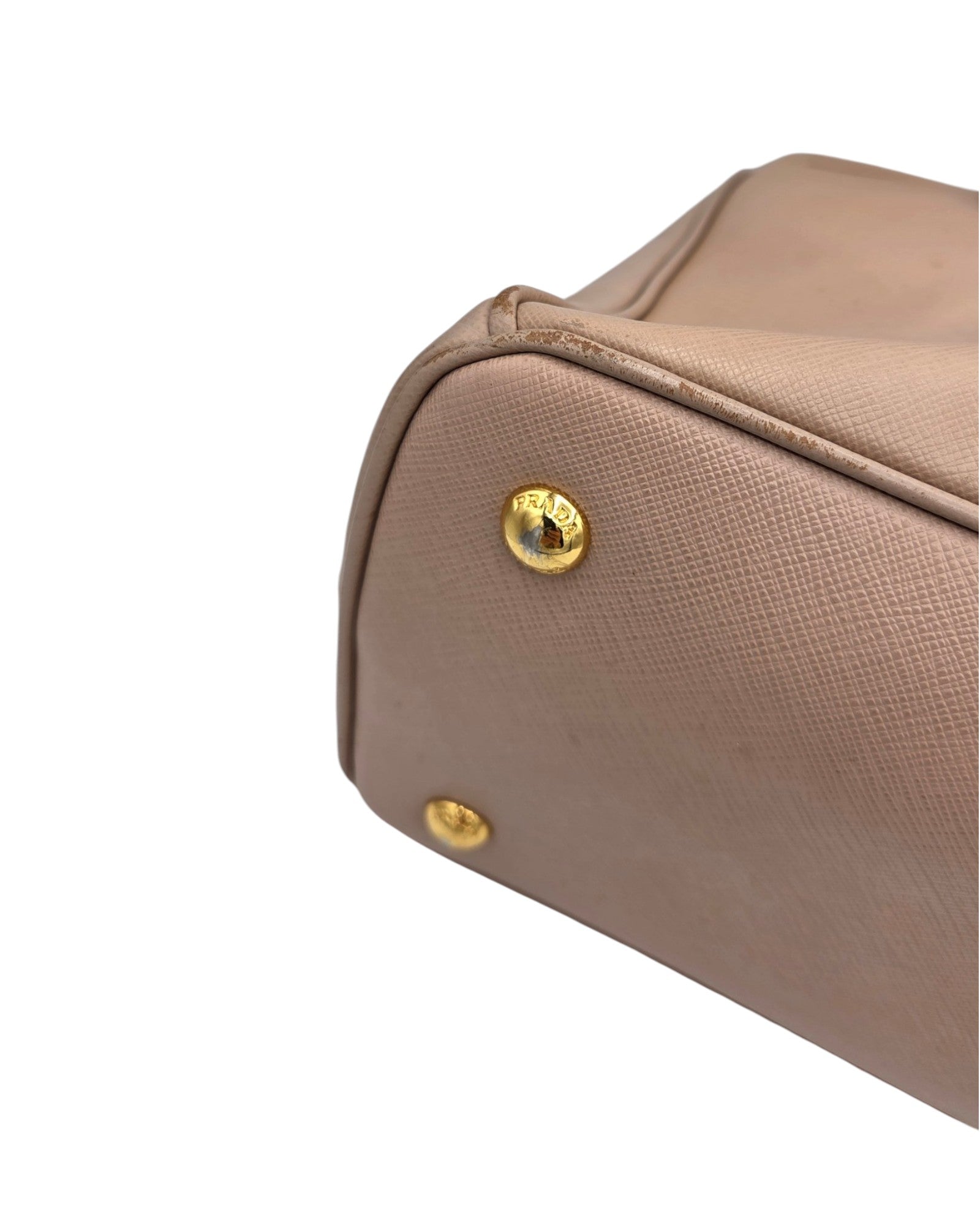 Prada Galleria Nude Saffiano Leder Groß