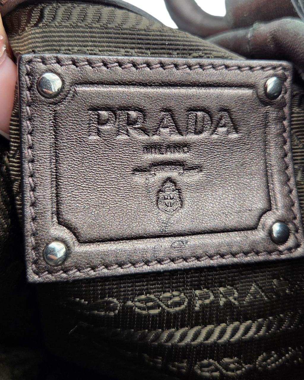 Prada Ruffle Shoulder Bag