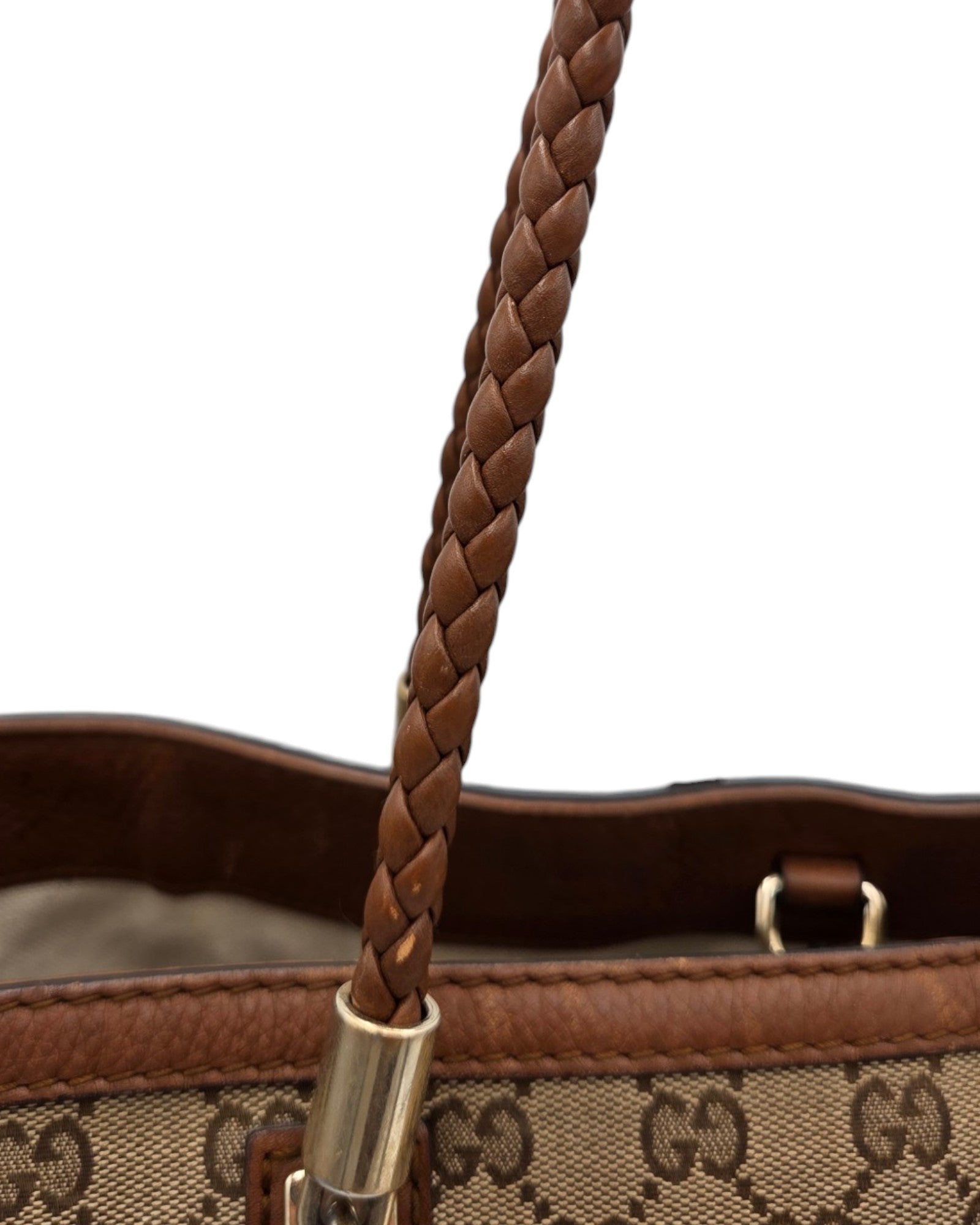 Gucci GG Canvas Bella Tote Bag Braun
