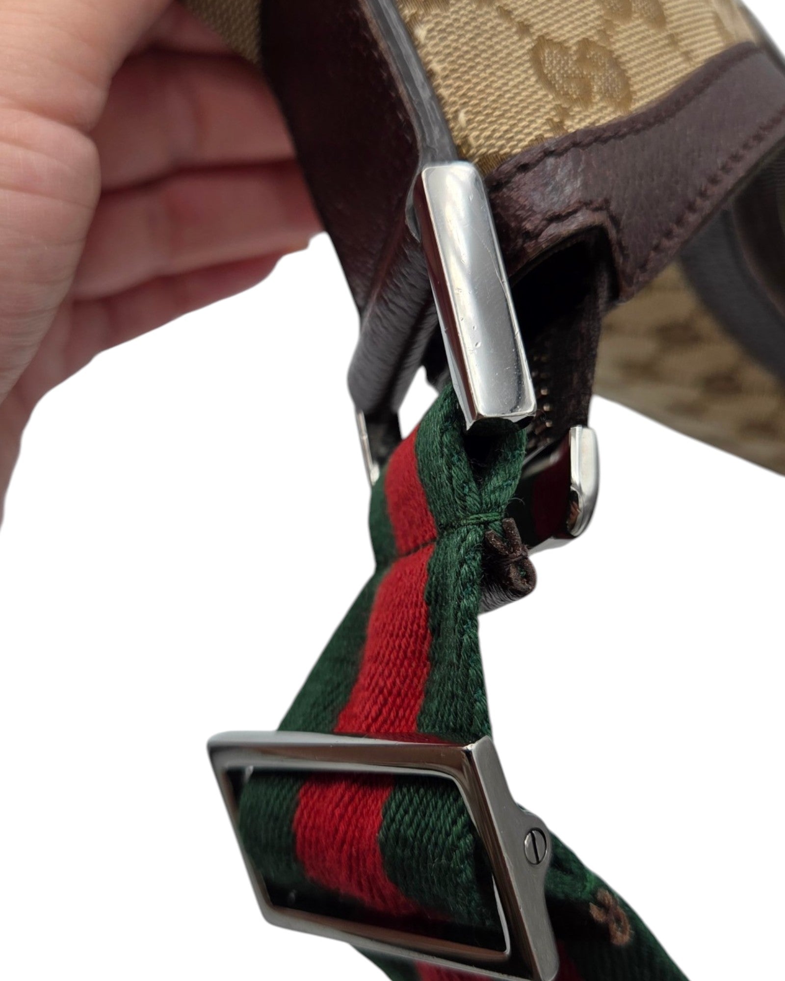 Gucci GG Canvas Hobo Bag Braun