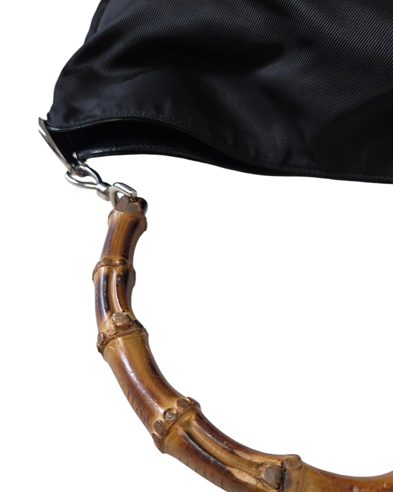 Gucci Bamboo Nylon Schwarz