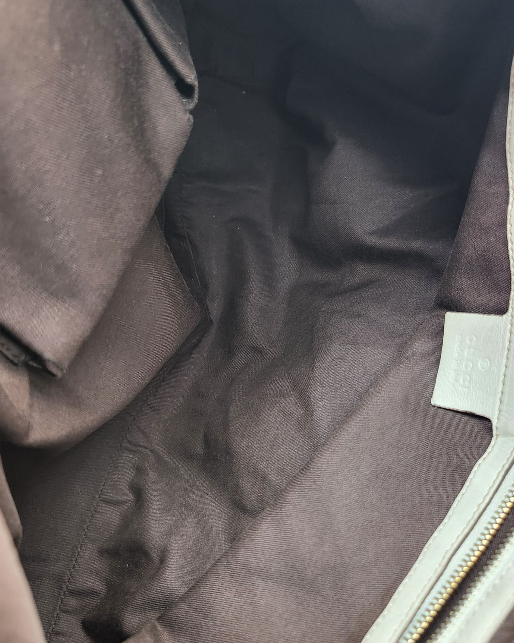 Gucci Canvas Horsebit Boston Bag