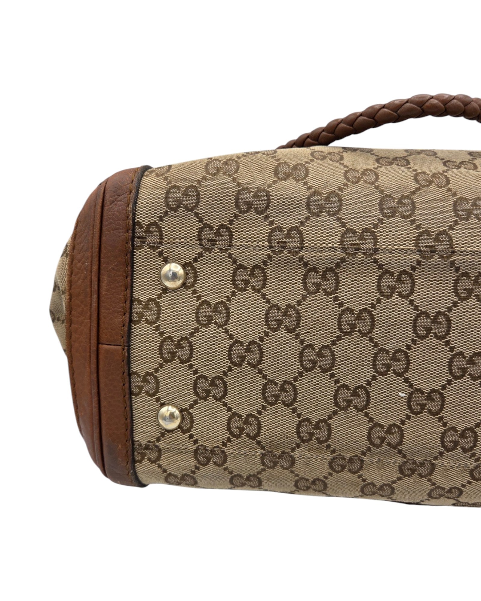 Gucci GG Canvas Bella Tote Bag Braun