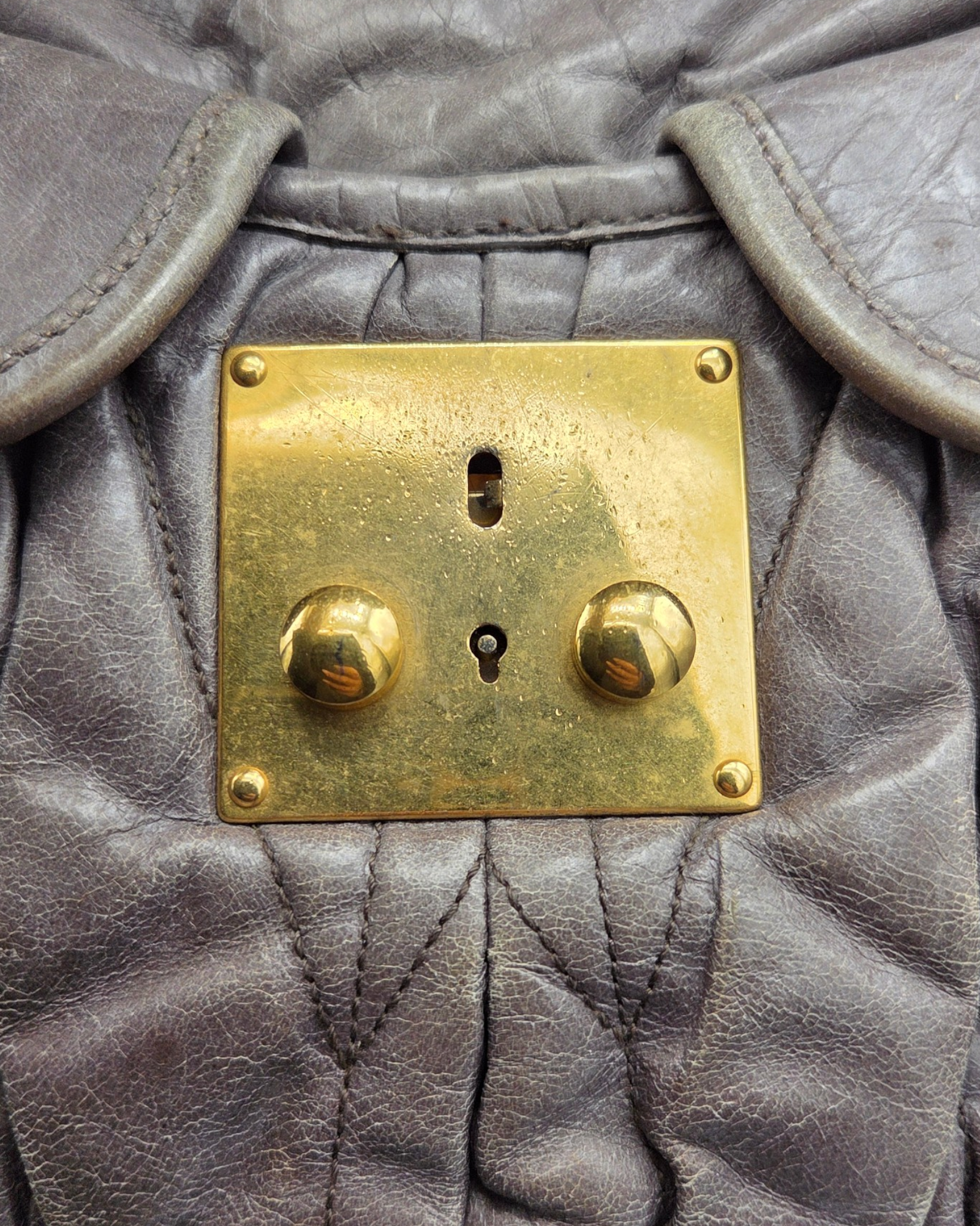 Miu Miu Matelasse Coffer Bag