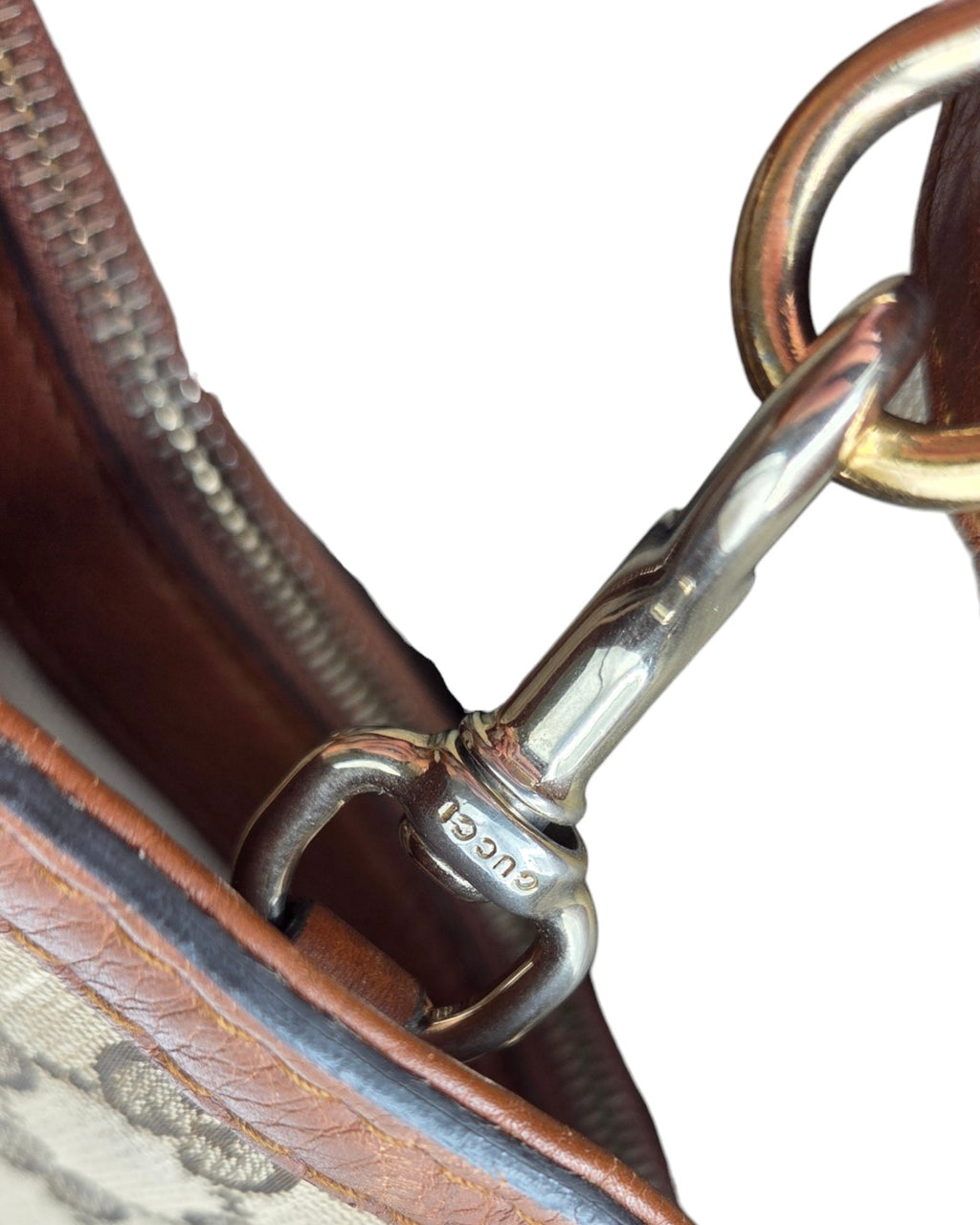Gucci GG Canvas Bella Tote Bag Braun