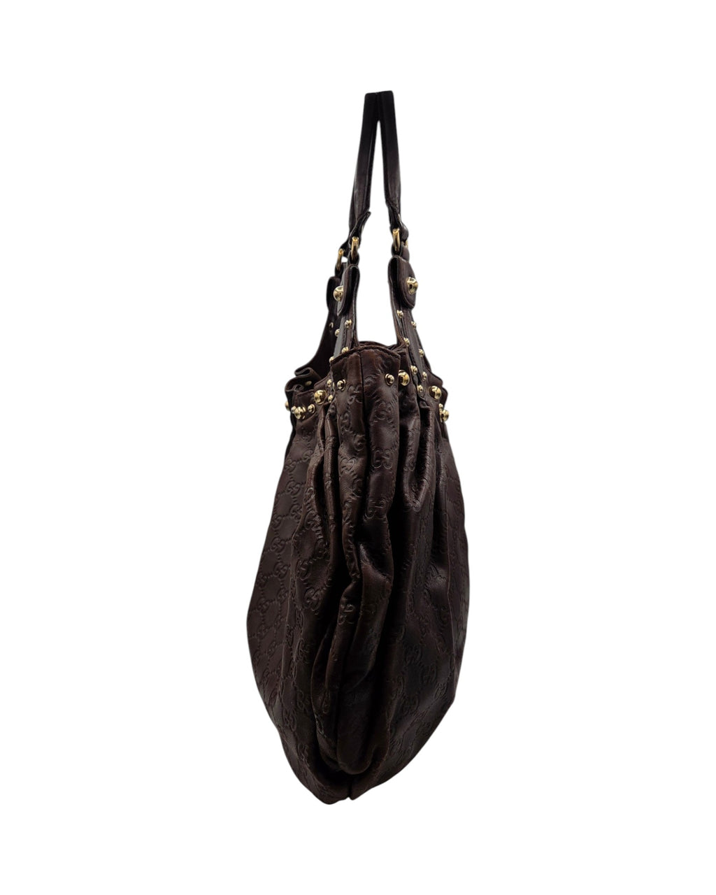 Gucci Guccissima Pelham Hobo Bag Braun Leder