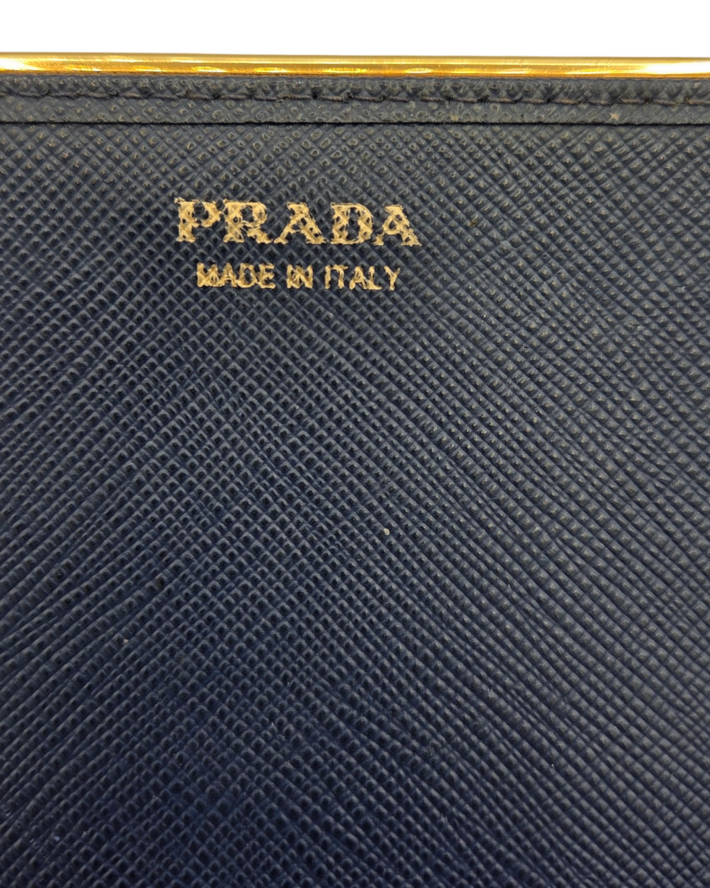 Prada Wallet on Chain Saffiano Bluette