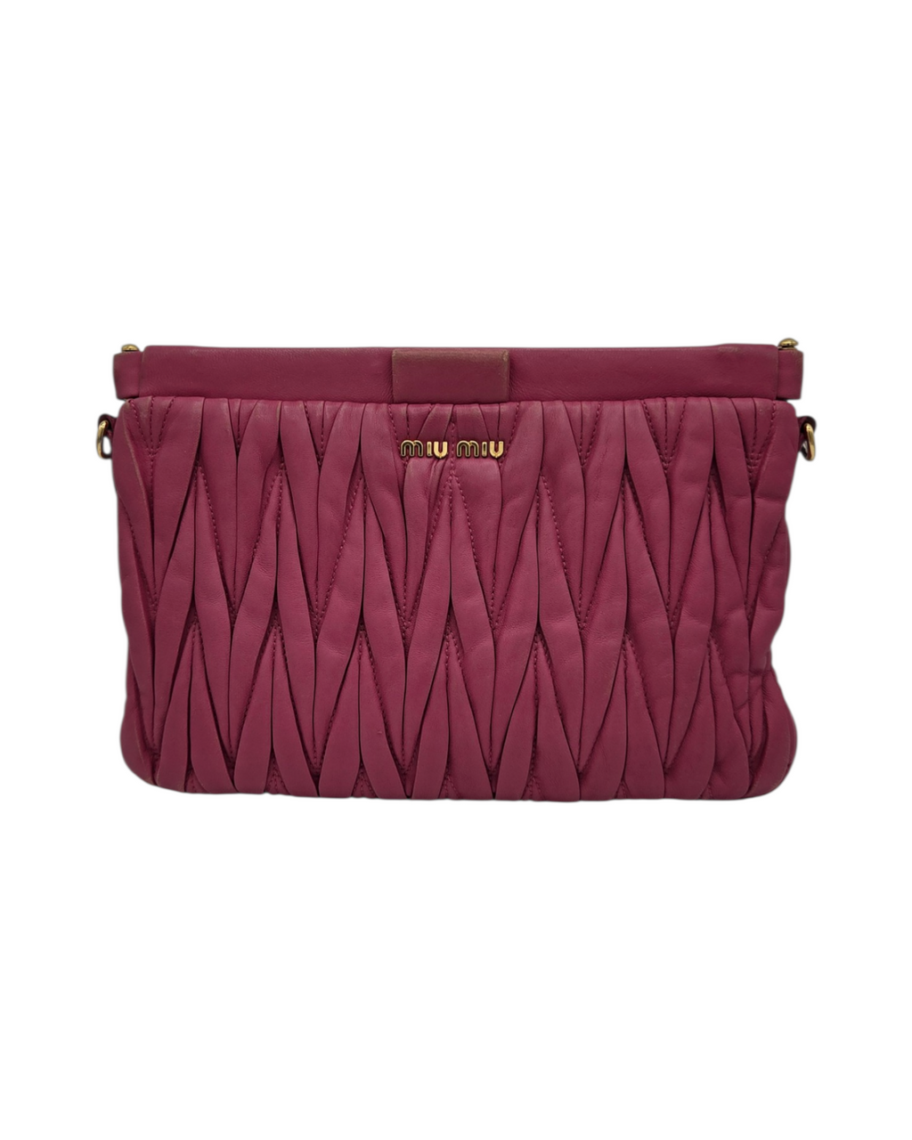 Miu Miu Matelasse Crossbody Tasche Fuchsia