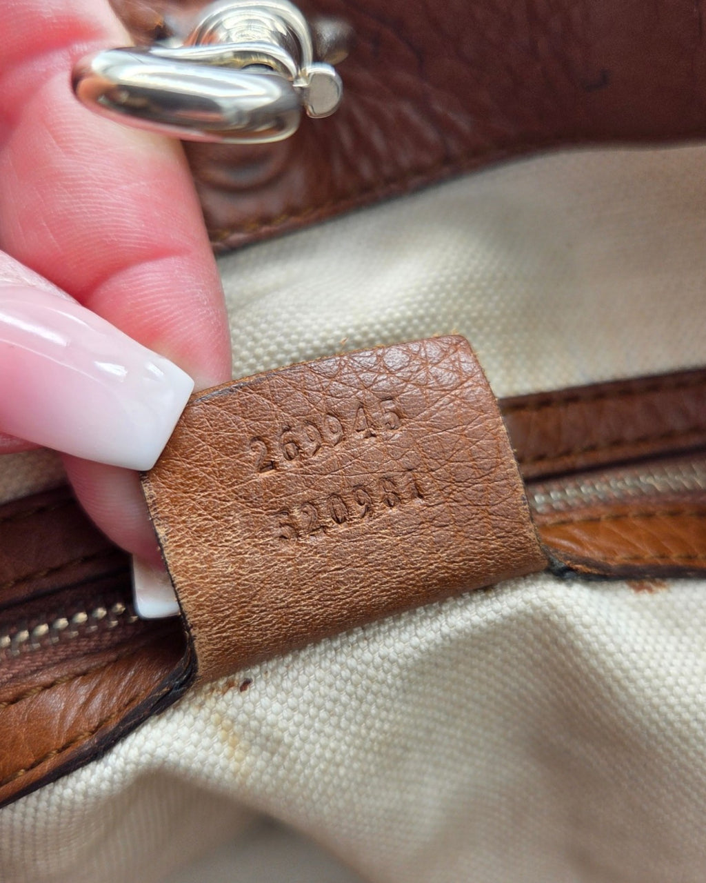 Gucci GG Canvas Bella Tote Bag Braun