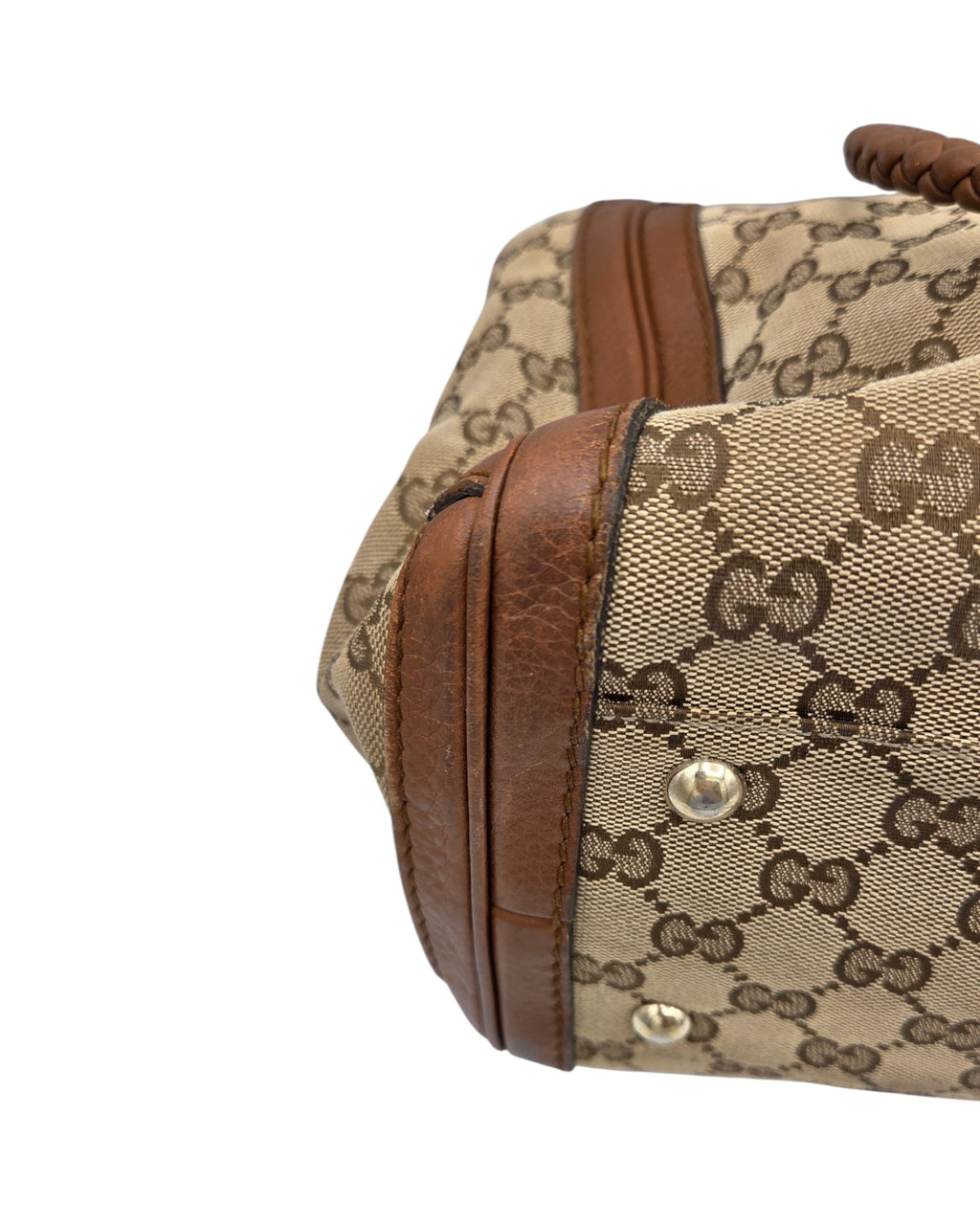 Gucci GG Canvas Bella Tote Bag Braun